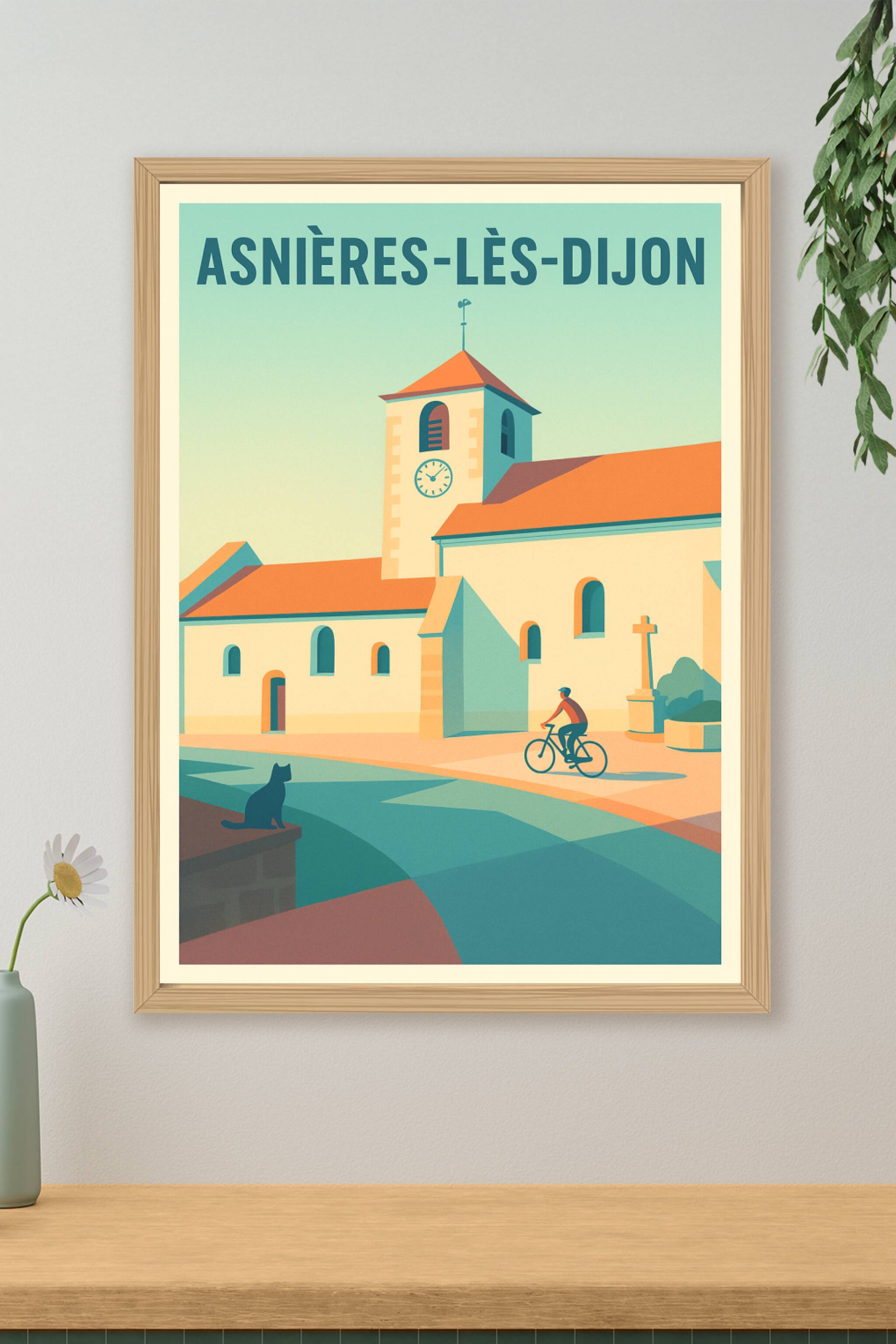 Affiche de Asnières-lès-Dijon - Charme paisible et douceur de vivre
