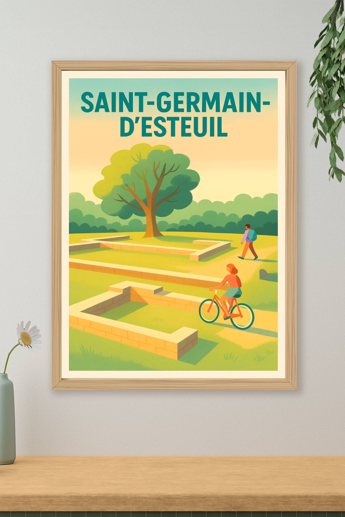 Affiche de Saint-Germain-d'Esteuil - Évasion et nature en douceur