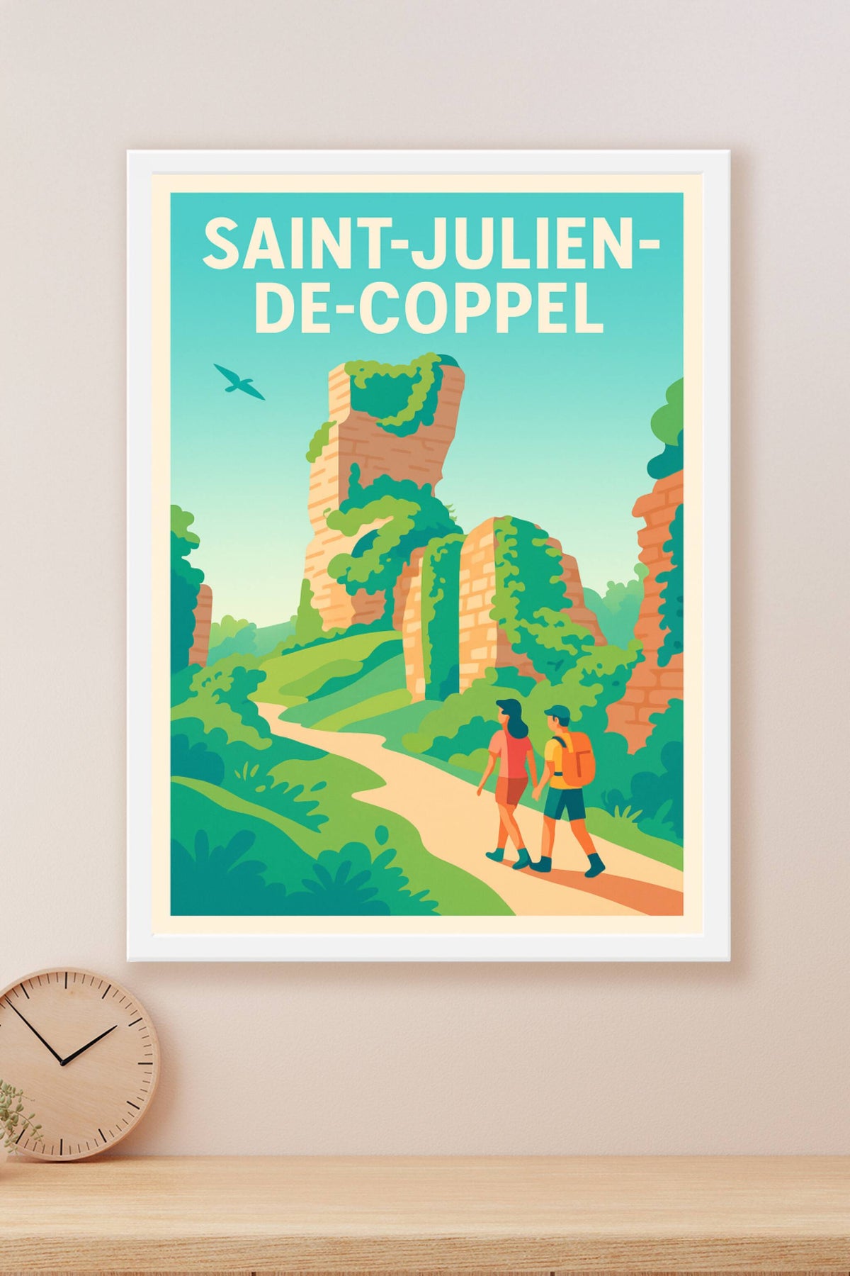 Affiche de Saint-Julien-de-Coppel - Promenade au cœur des ruines verdoyantes