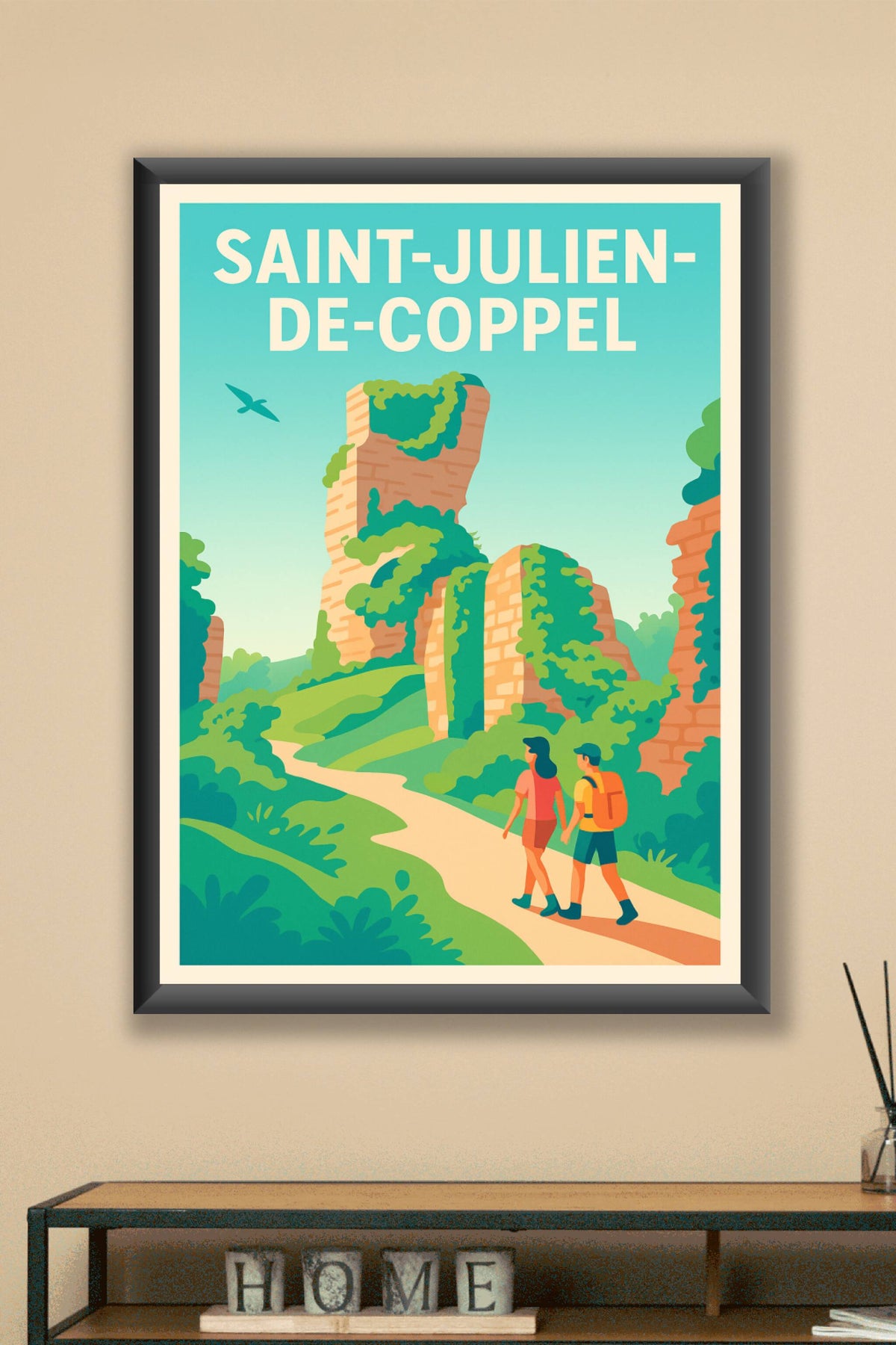 Affiche de Saint-Julien-de-Coppel - Promenade au cœur des ruines verdoyantes