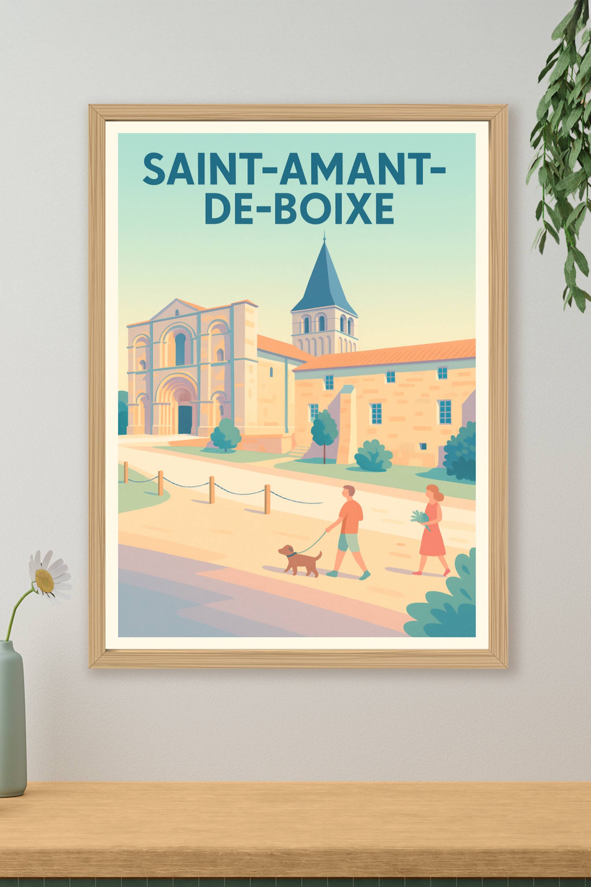 Affiche de Saint-Amant-de-Boixe - Charme et sérénité en Charente