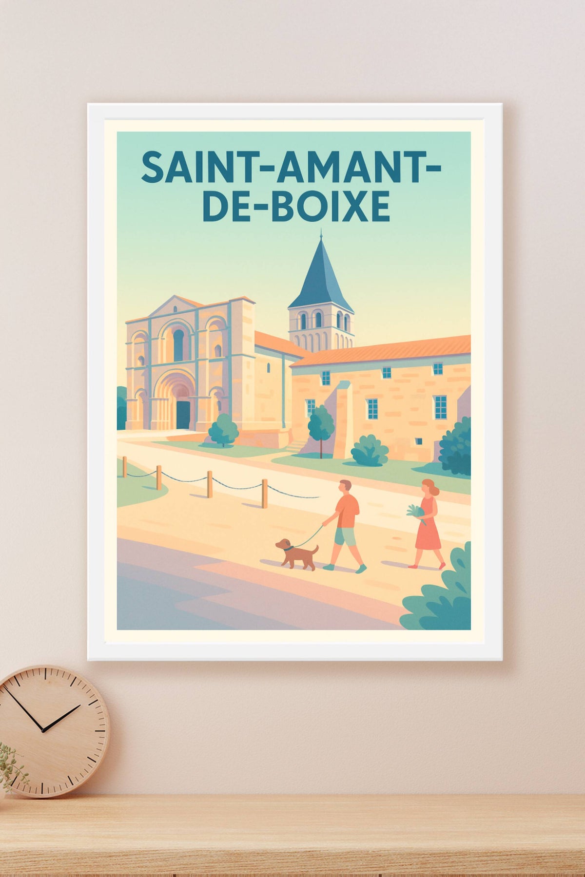 Affiche de Saint-Amant-de-Boixe - Charme et sérénité en Charente