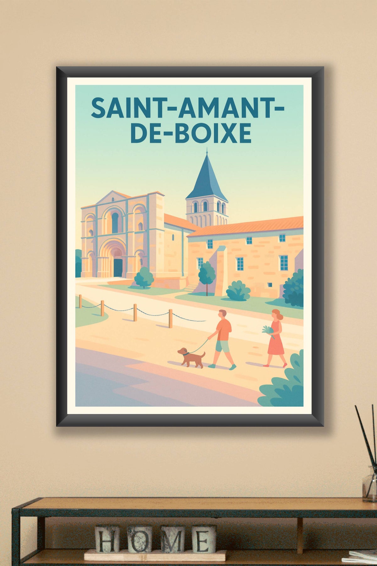 Affiche de Saint-Amant-de-Boixe - Charme et sérénité en Charente
