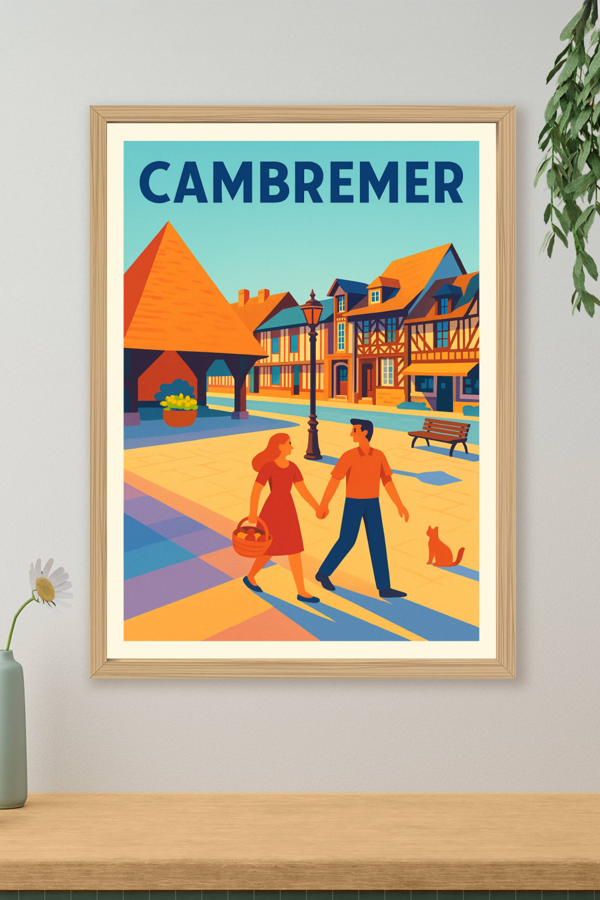 Affiche de Cambremer - Charme et douceur de vie normande