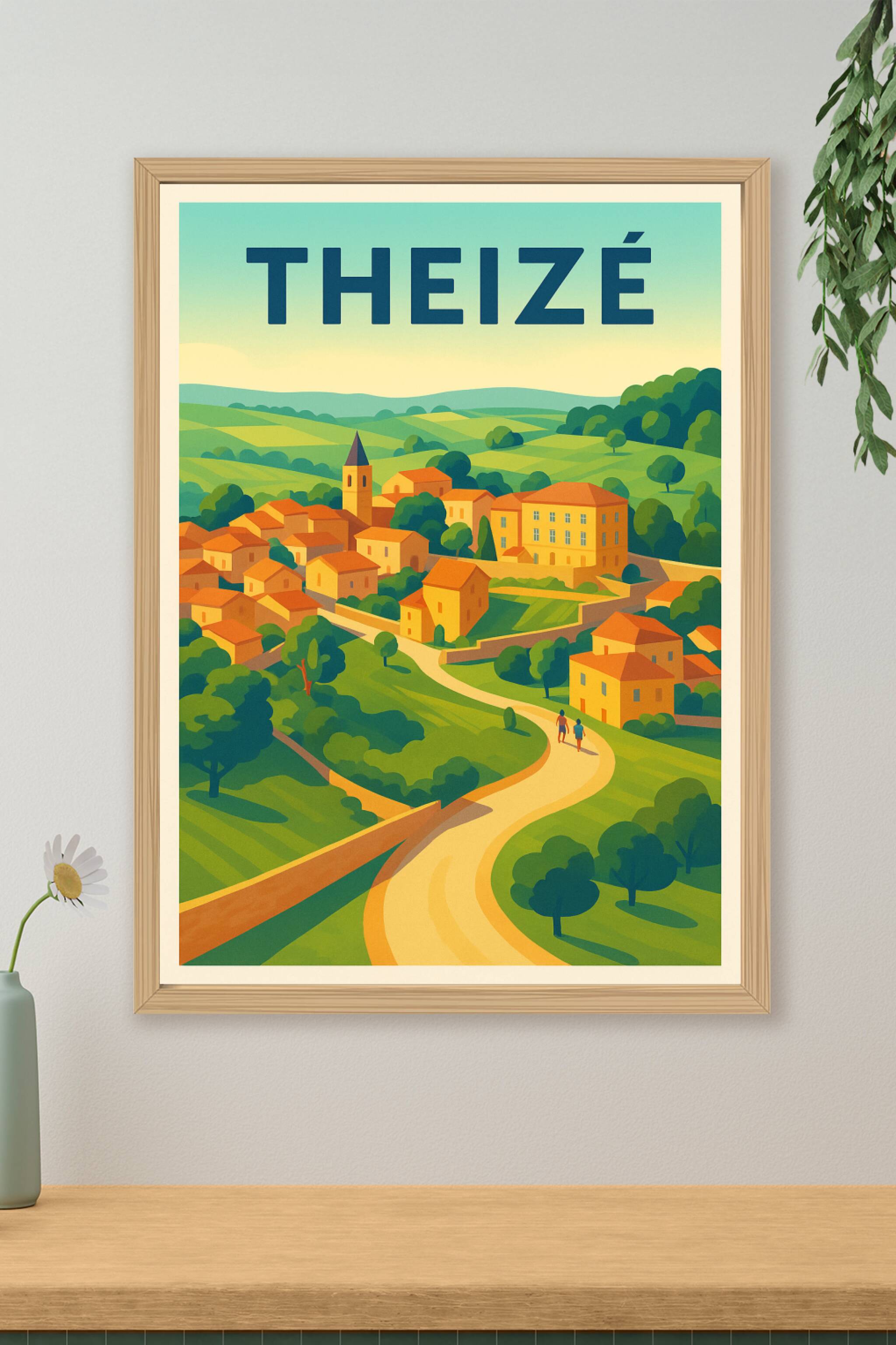 Affiche de Theizé - Charme authentique du Beaujolais