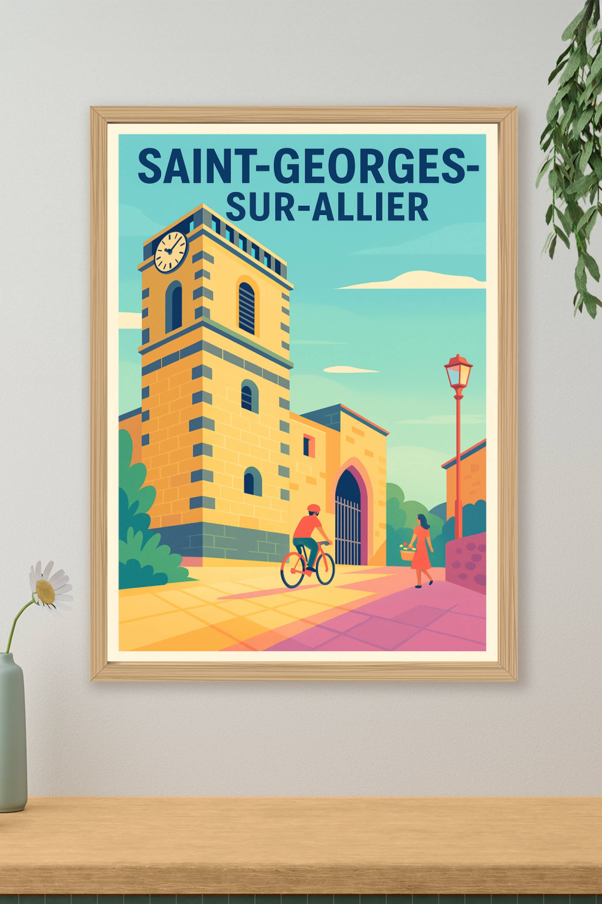 Affiche de Saint-Georges-sur-Allier - Un coin de charme au fil du jour
