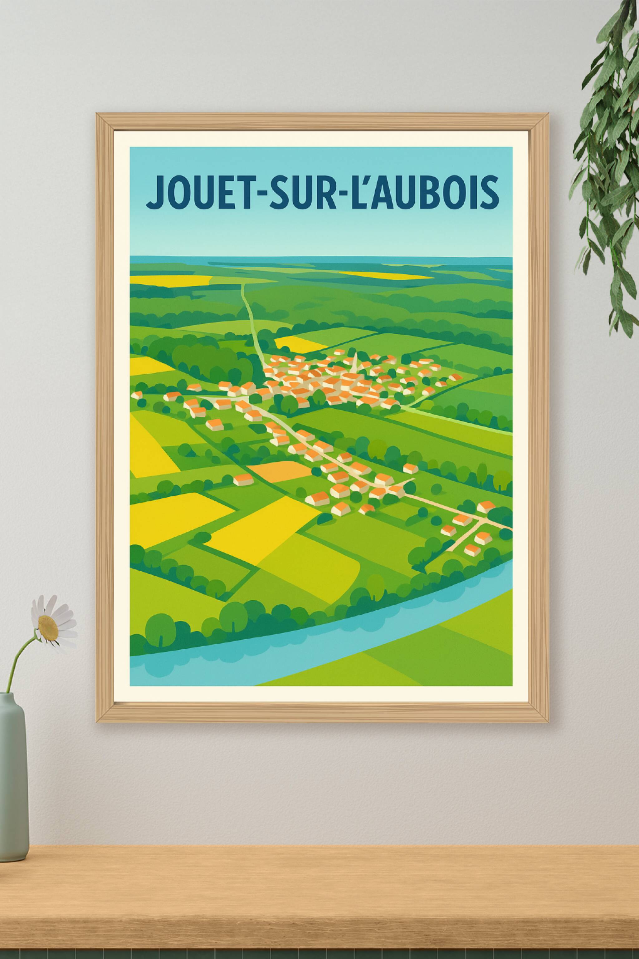 Affiche de Jouet-sur-l'Aubois - Vue pittoresque au cœur de la campagne