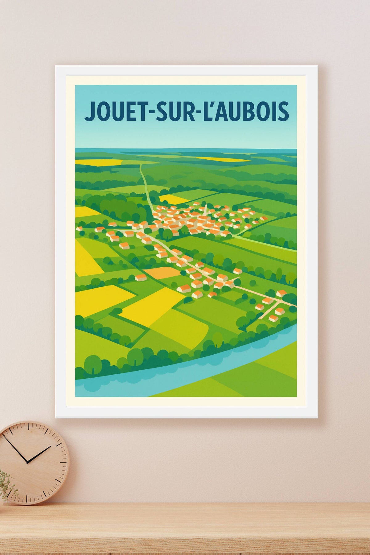 Affiche de Jouet-sur-l'Aubois - Vue pittoresque au cœur de la campagne