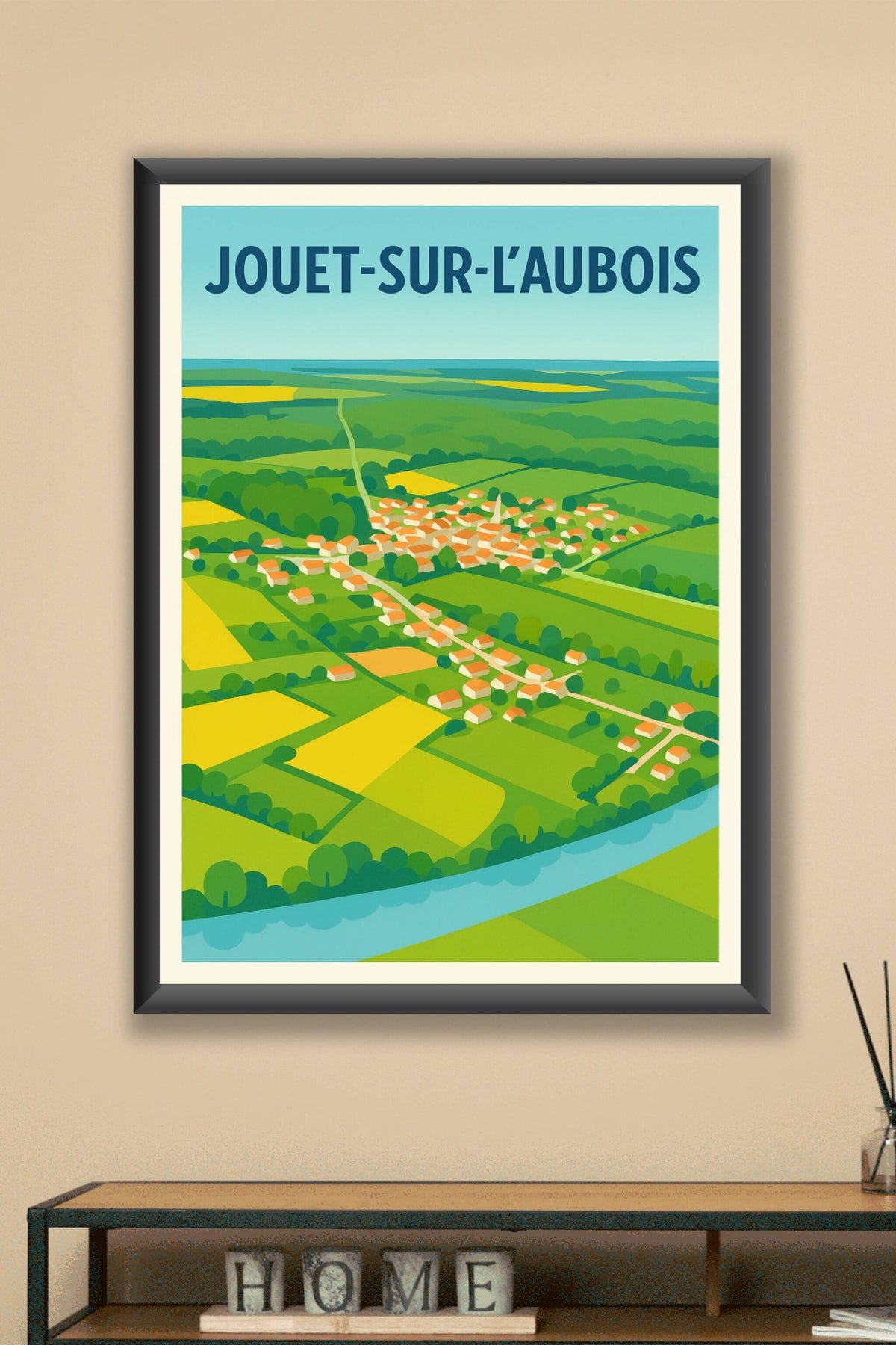 Affiche de Jouet-sur-l'Aubois - Vue pittoresque au cœur de la campagne