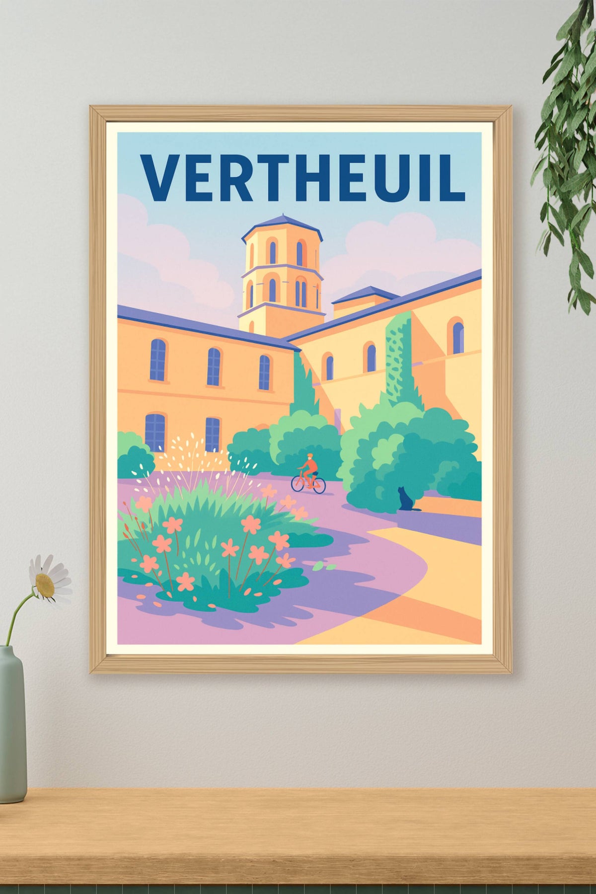 Affiche de Vertheuil - Charme paisible du patrimoine local