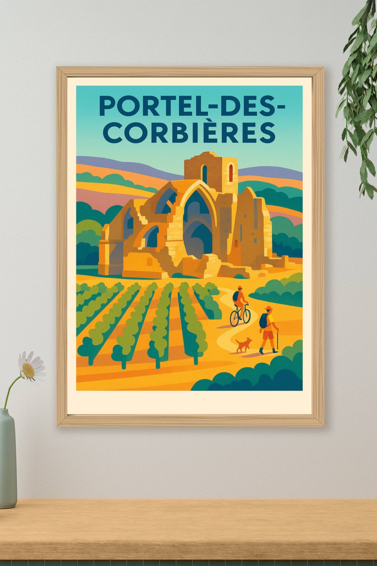 Affiche de Portel-des-Corbières - Un voyage au cœur des ruines historiques