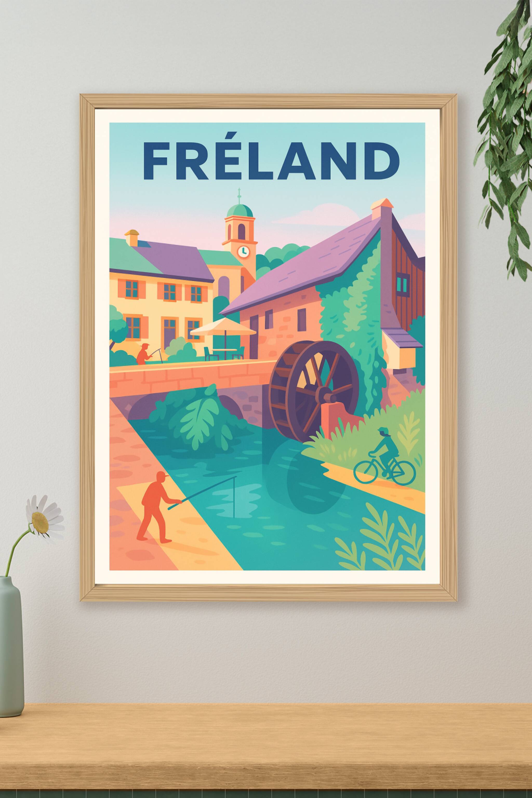 Affiche de Fréland - charme bucolique au fil de l'eau
