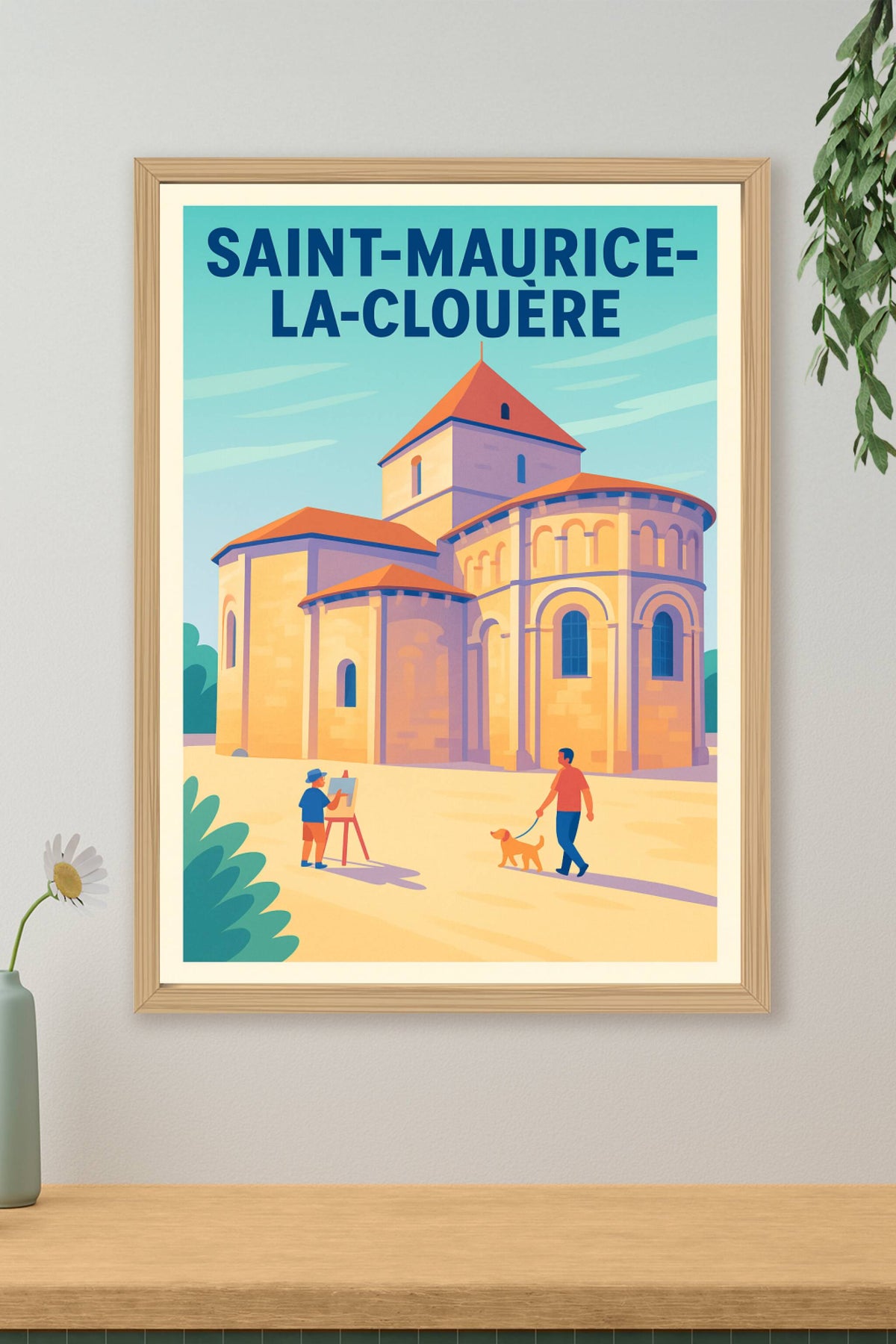 Affiche de Saint-Maurice-la-Clouère - Charme et sérénité en pleine lumière
