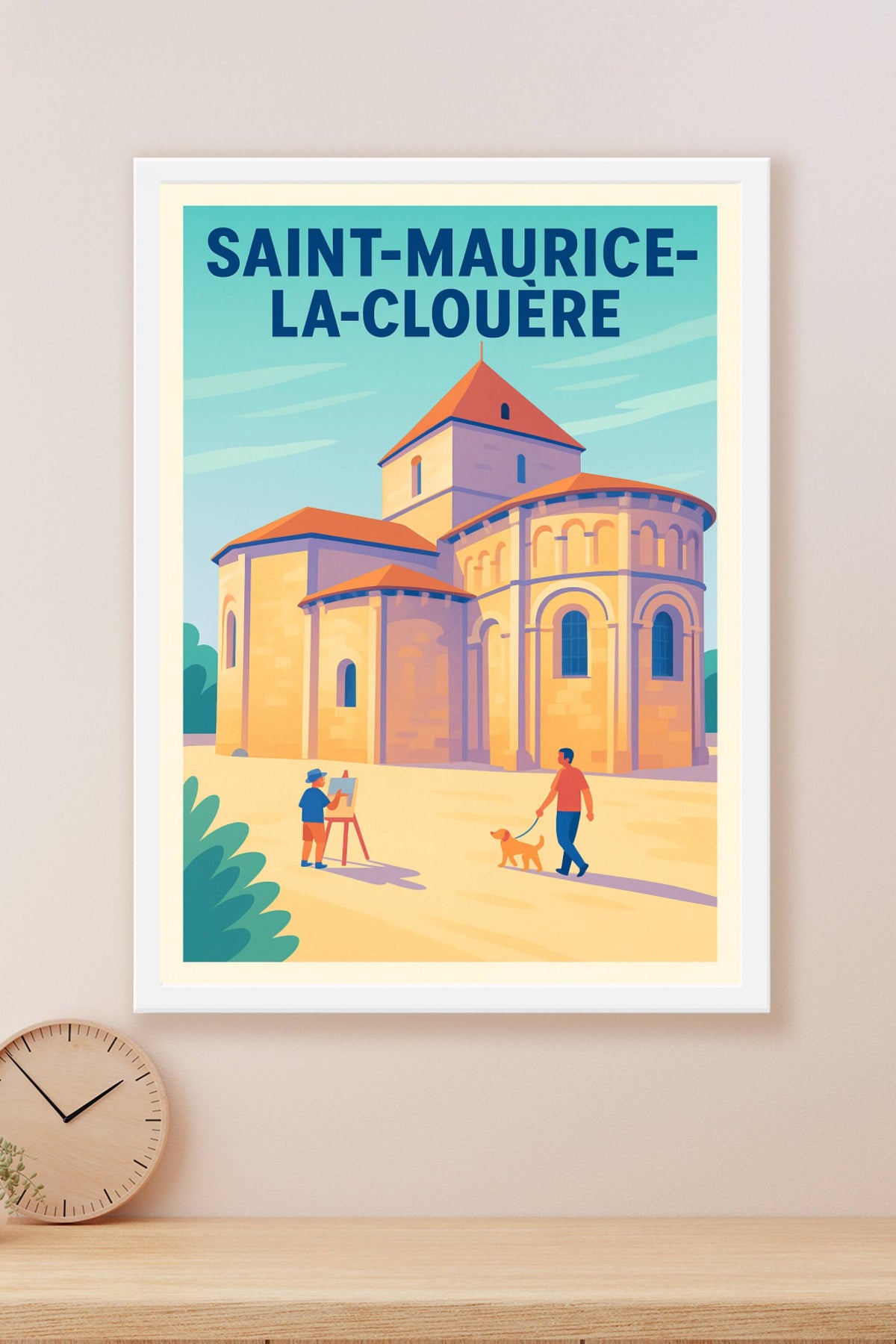 Affiche de Saint-Maurice-la-Clouère - Charme et sérénité en pleine lumière
