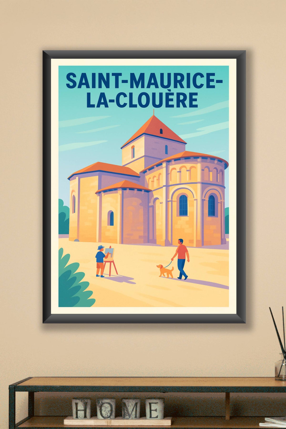 Affiche de Saint-Maurice-la-Clouère - Charme et sérénité en pleine lumière