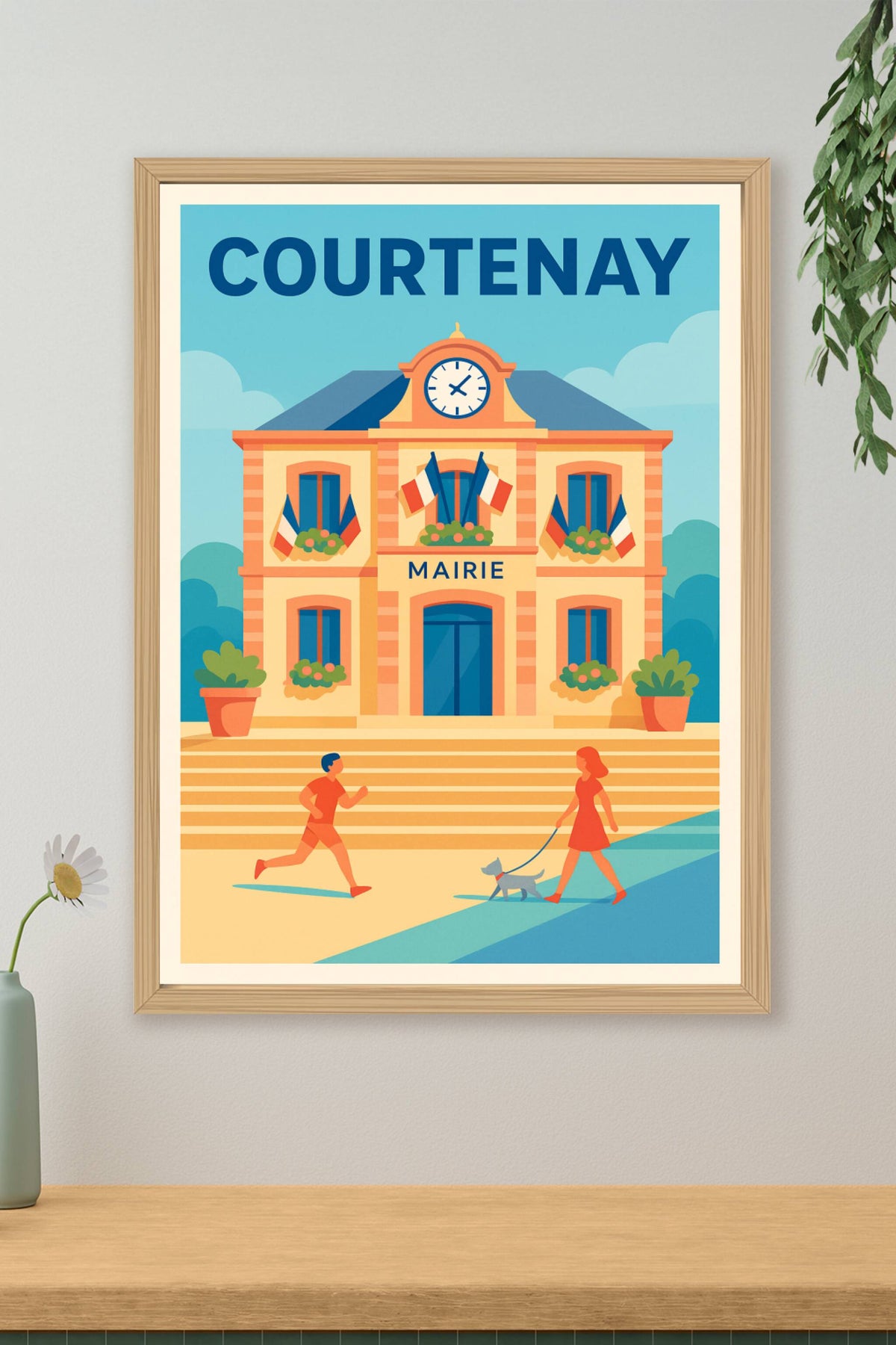 Affiche de Courtenay - Charme et sérénité à la mairie