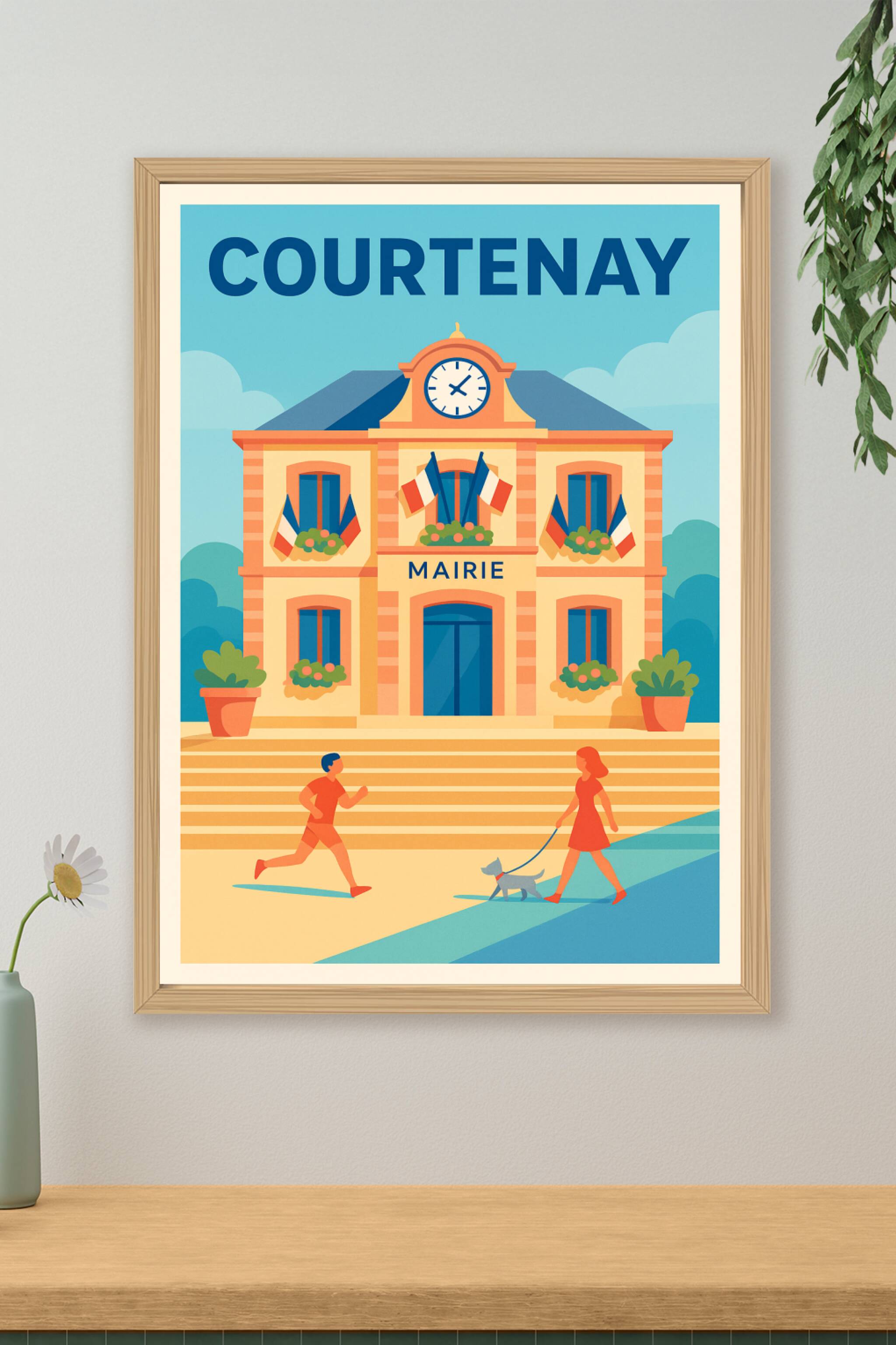 Affiche de Courtenay - Charme et sérénité à la mairie