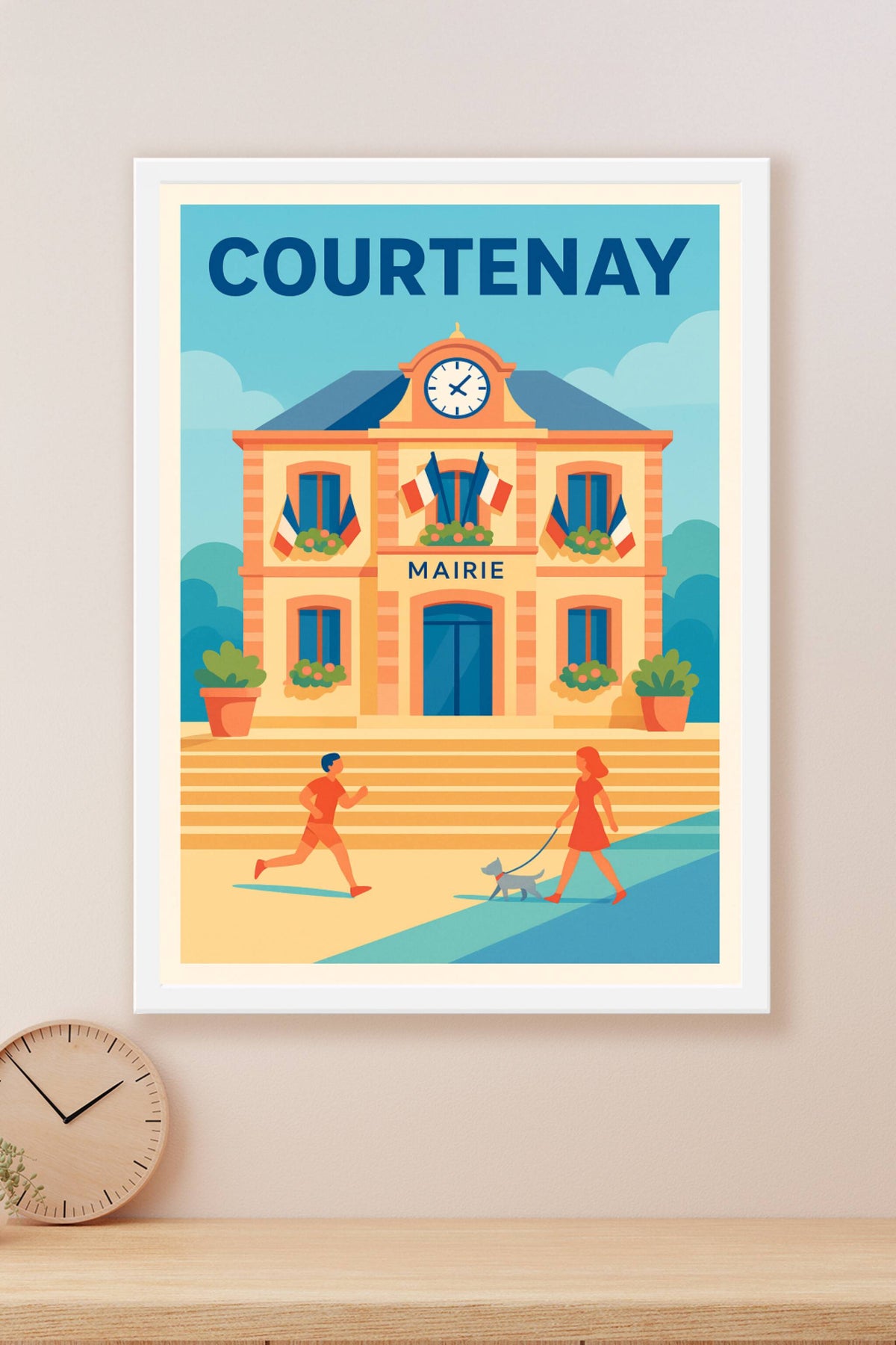 Affiche de Courtenay - Charme et sérénité à la mairie
