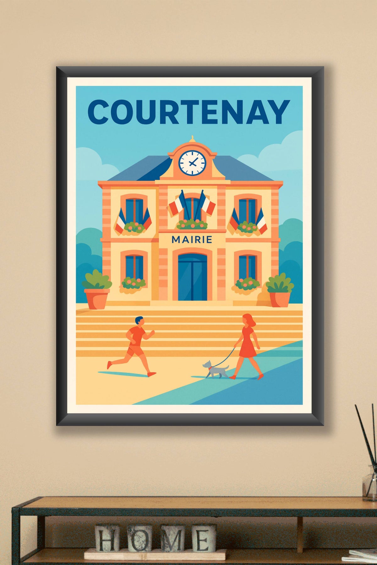 Affiche de Courtenay - Charme et sérénité à la mairie
