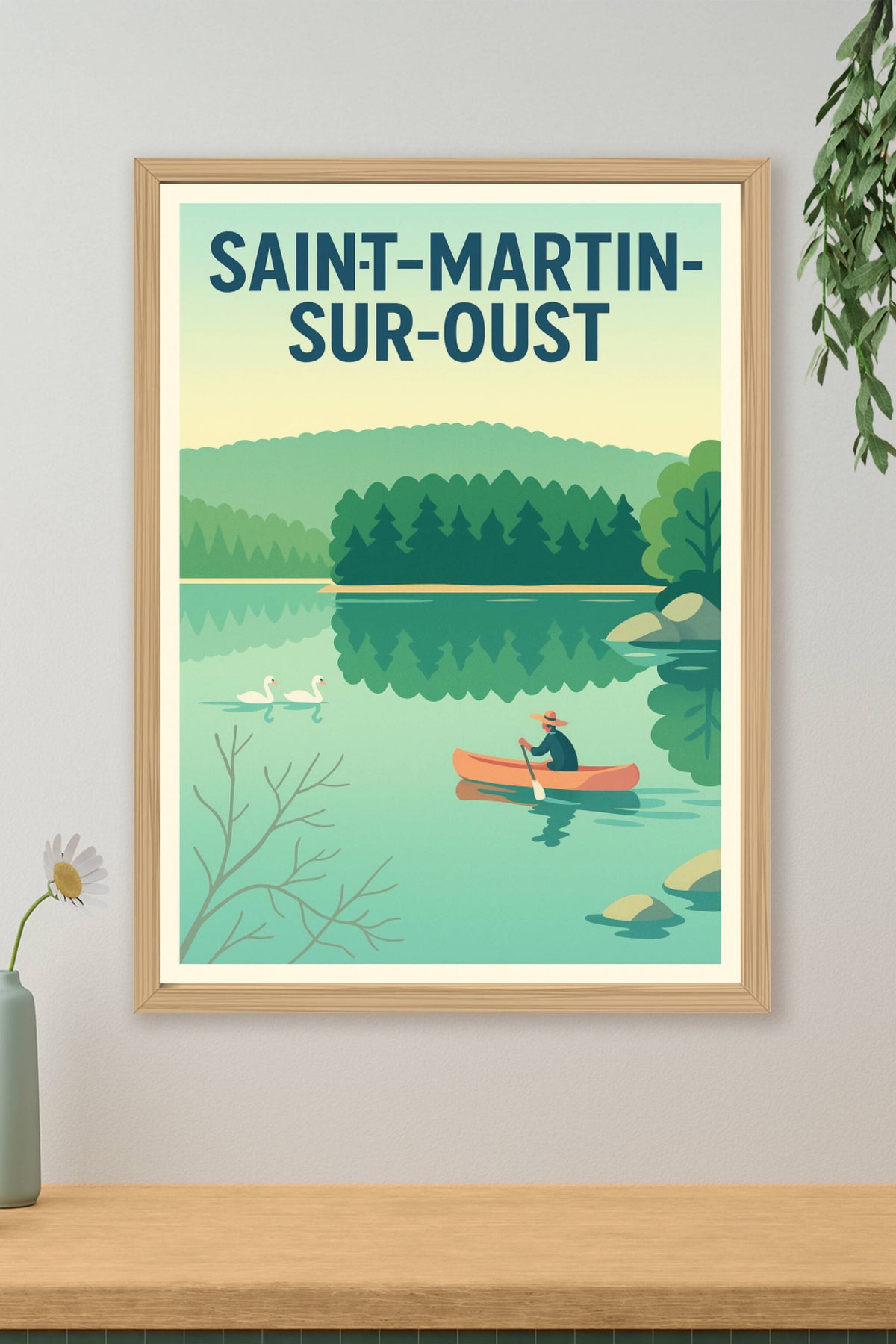 Affiche de Saint-Martin-sur-Oust - L'Évasion Nature au Fil de l'Eau