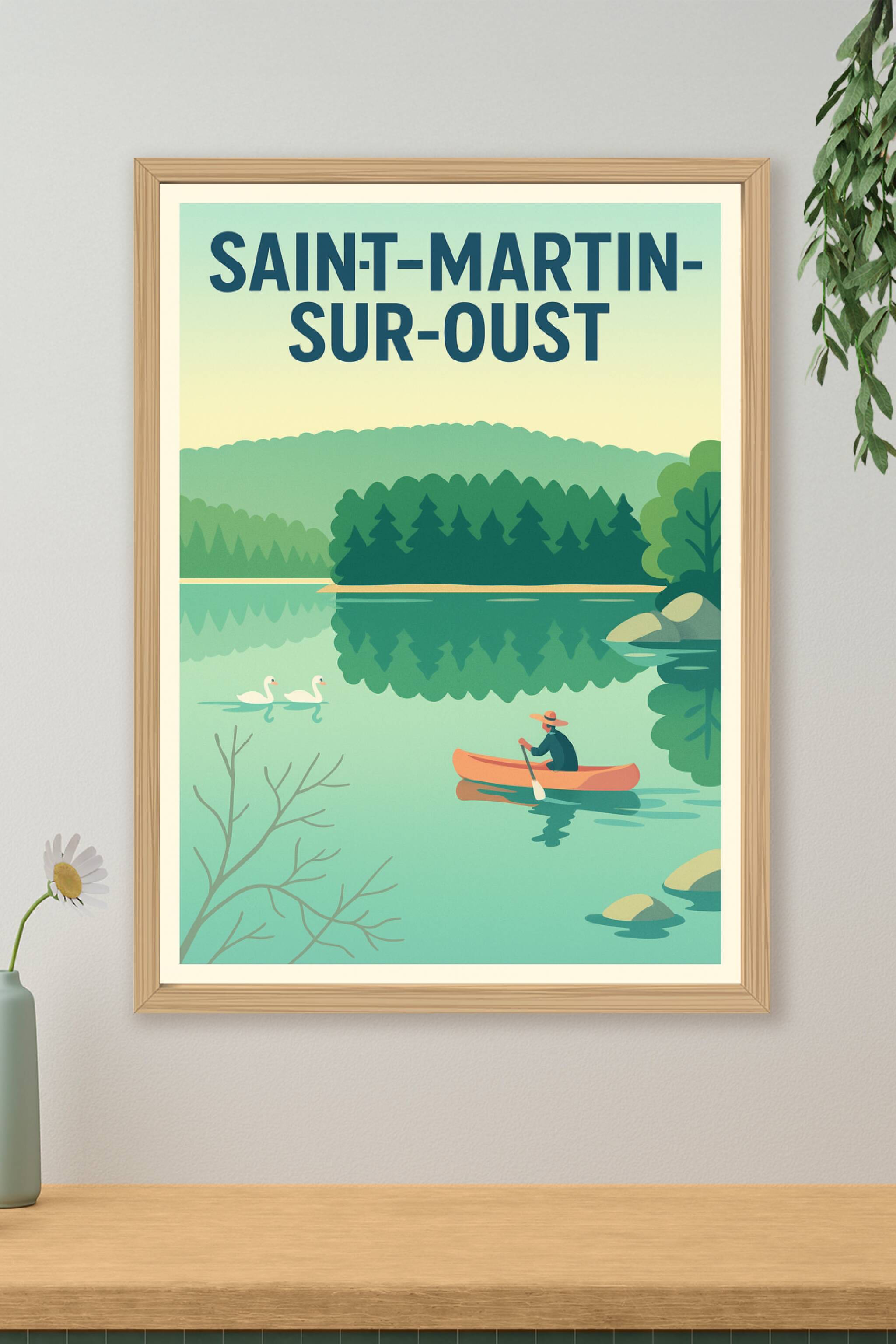 Affiche de Saint-Martin-sur-Oust - L'Évasion Nature au Fil de l'Eau