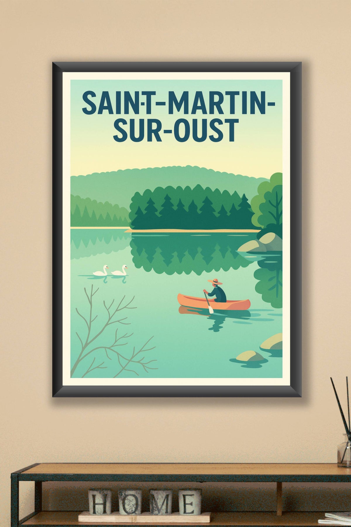 Affiche de Saint-Martin-sur-Oust - L'Évasion Nature au Fil de l'Eau