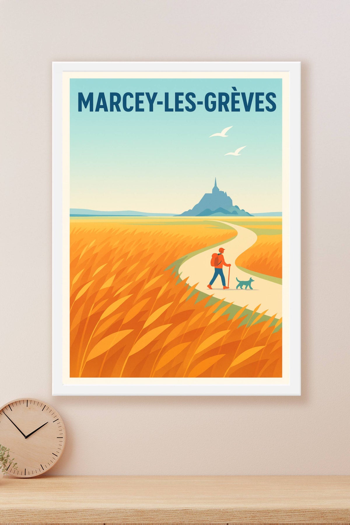 Affiche de Marcey-les-Grèves - Évasion au cœur des champs dorés