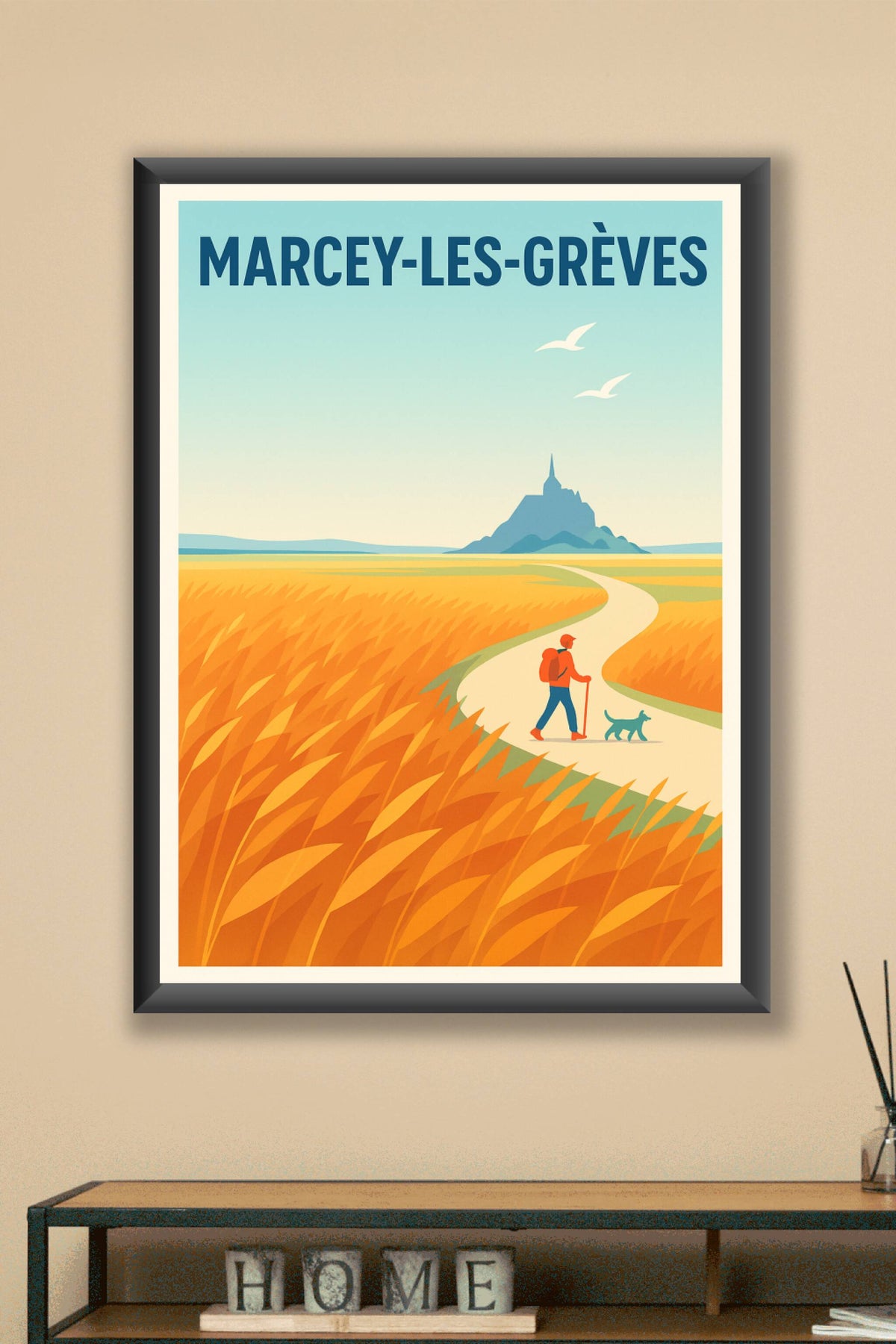 Affiche de Marcey-les-Grèves - Évasion au cœur des champs dorés