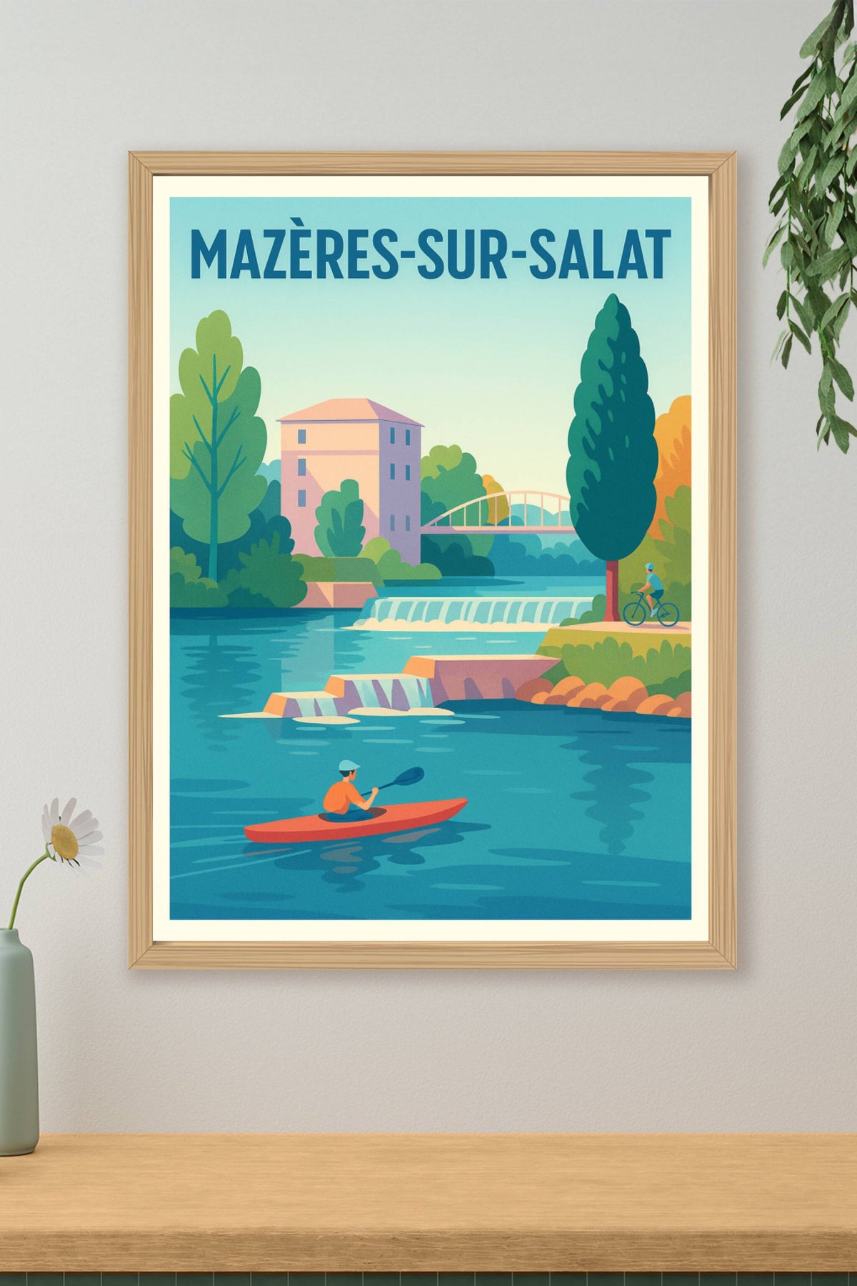 Affiche de Mazères-sur-Salat - L'évasion au fil de l'eau