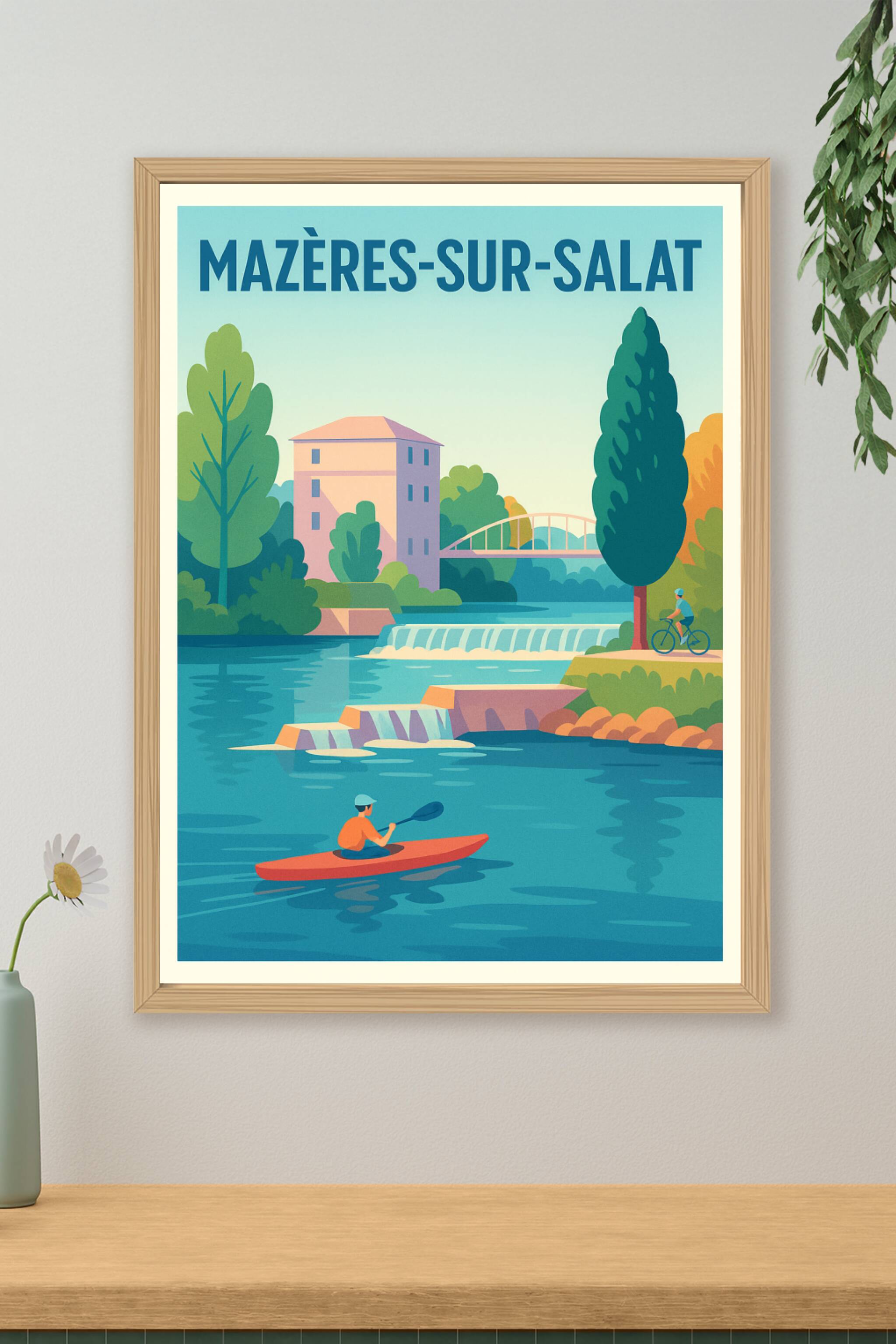Affiche de Mazères-sur-Salat - L'évasion au fil de l'eau