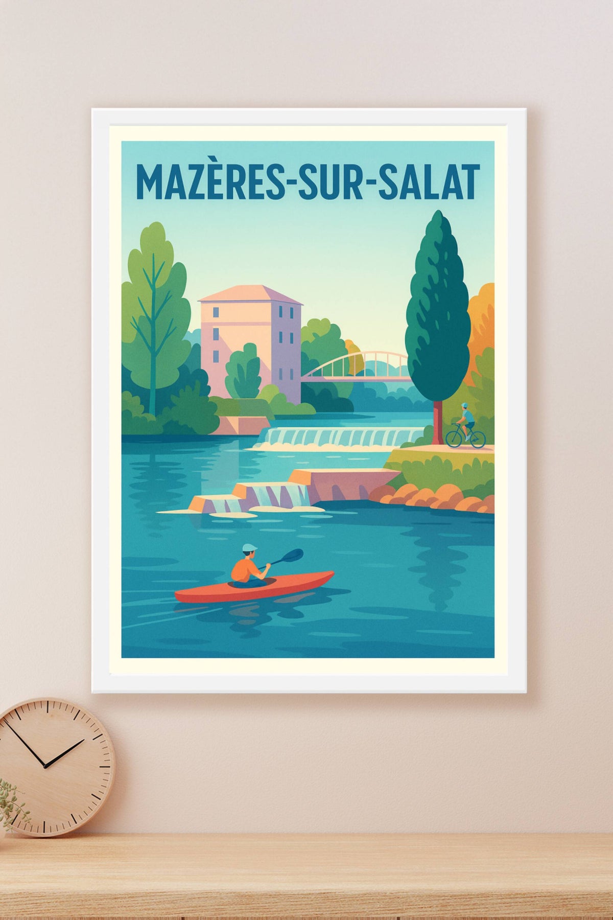 Affiche de Mazères-sur-Salat - L'évasion au fil de l'eau