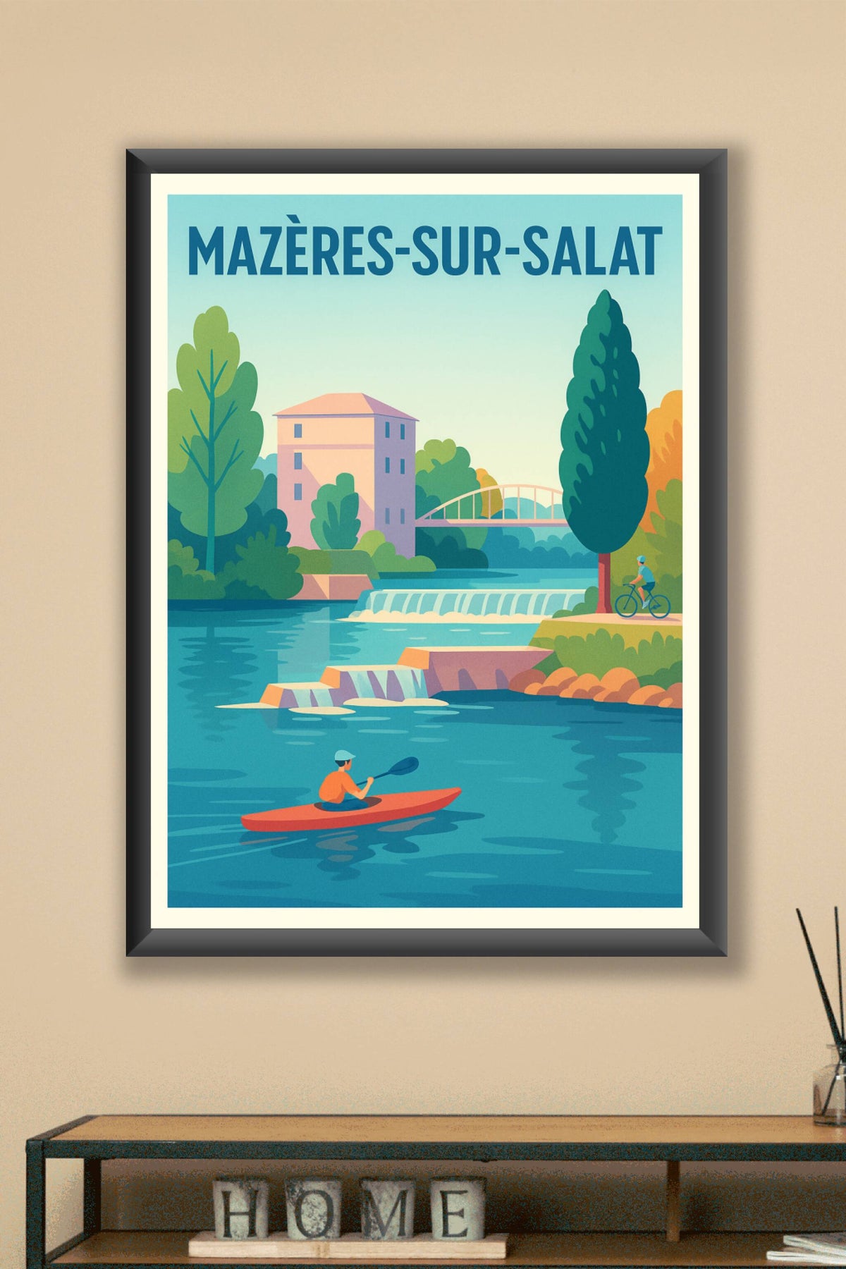 Affiche de Mazères-sur-Salat - L'évasion au fil de l'eau