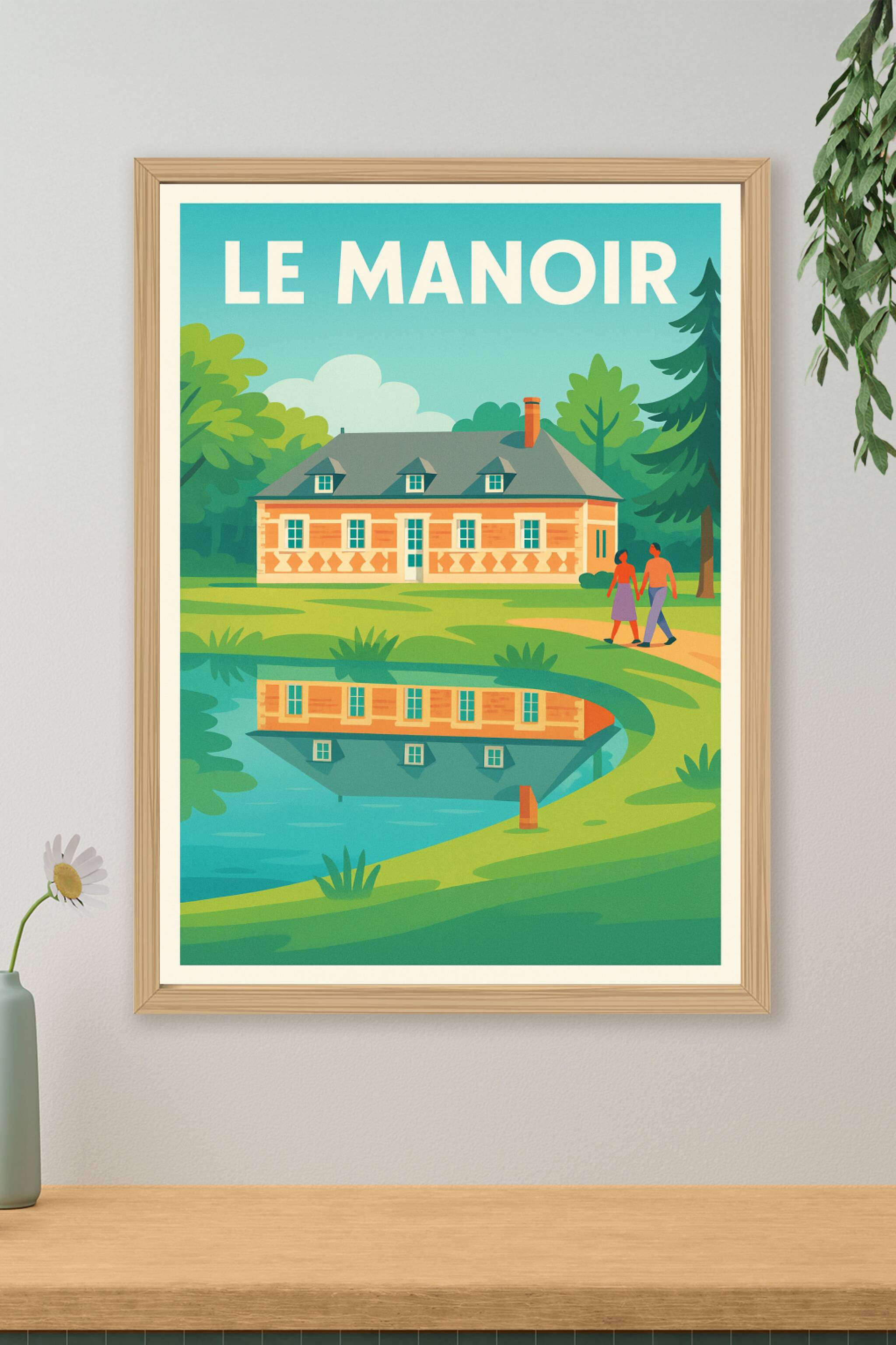 Affiche de Le Manoir - Élégance et Sérénité au Bord de l'eau