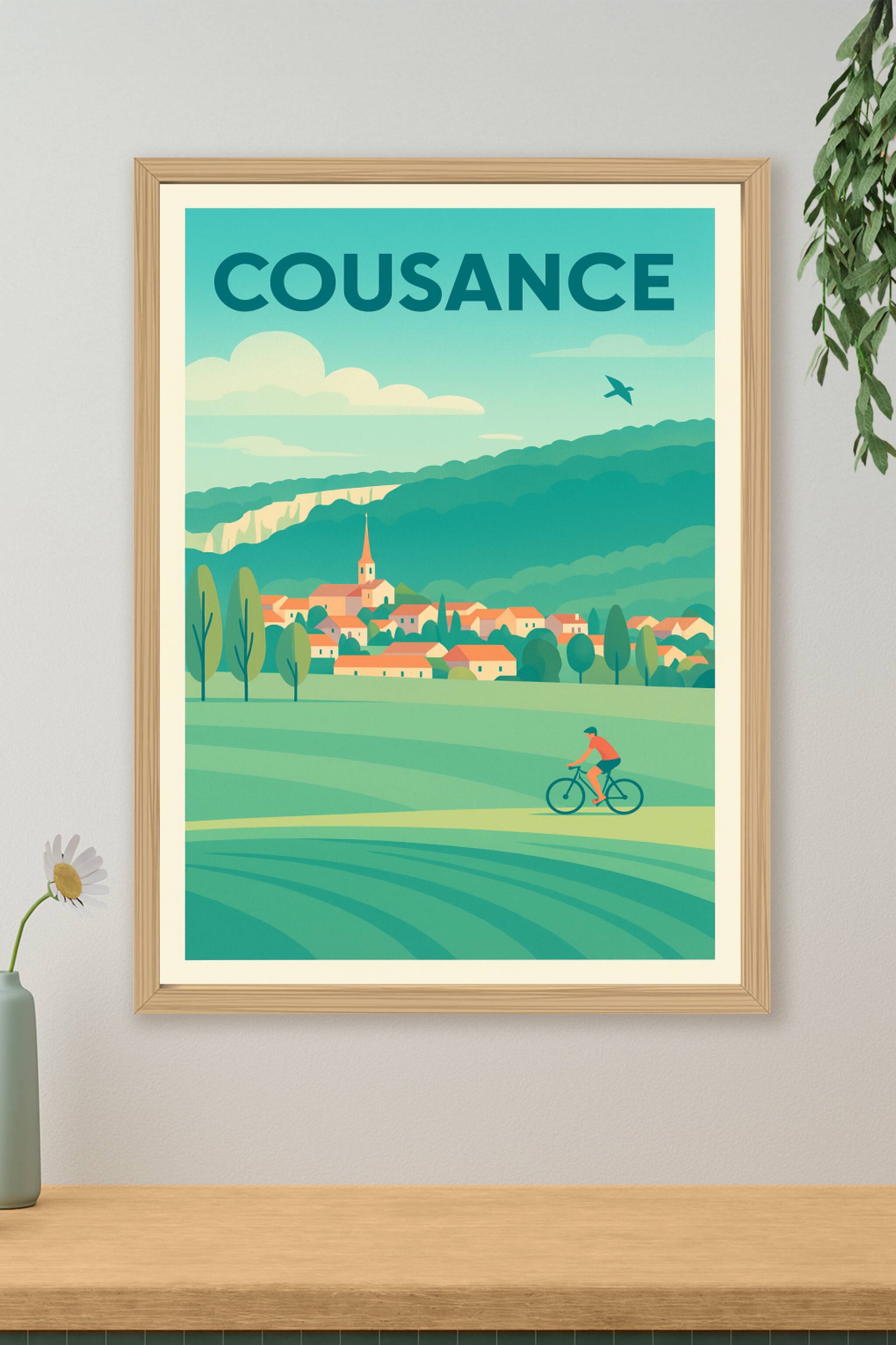 Affiche de Cousance - Douceur de vie et paysages champêtres
