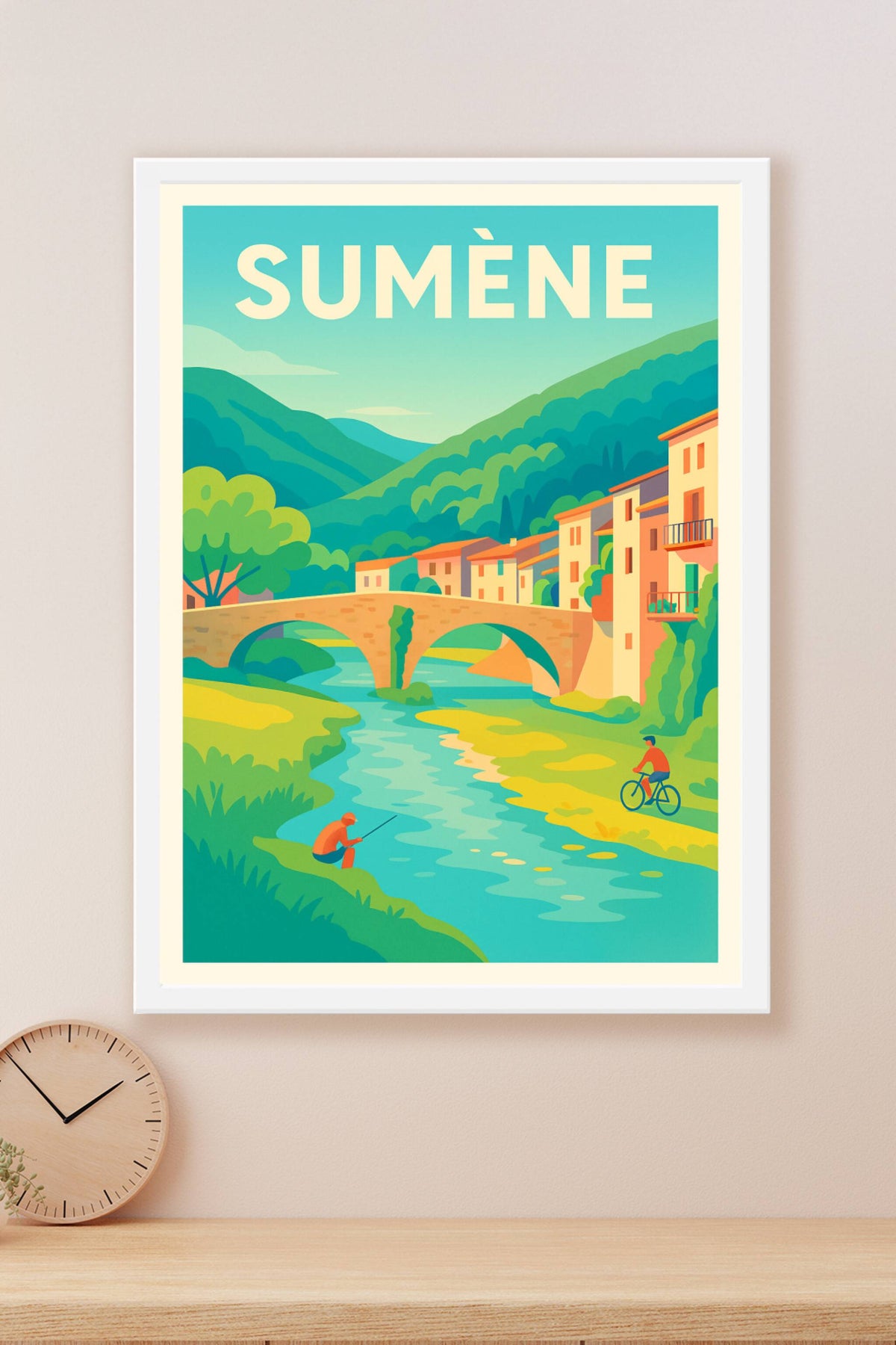 Affiche de Sumène - Charme paisible au fil de la rivière