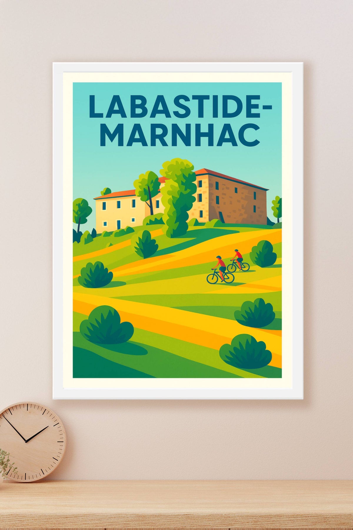 Affiche de Labastide-Marnhac - Entre nature et patrimoine à vélo