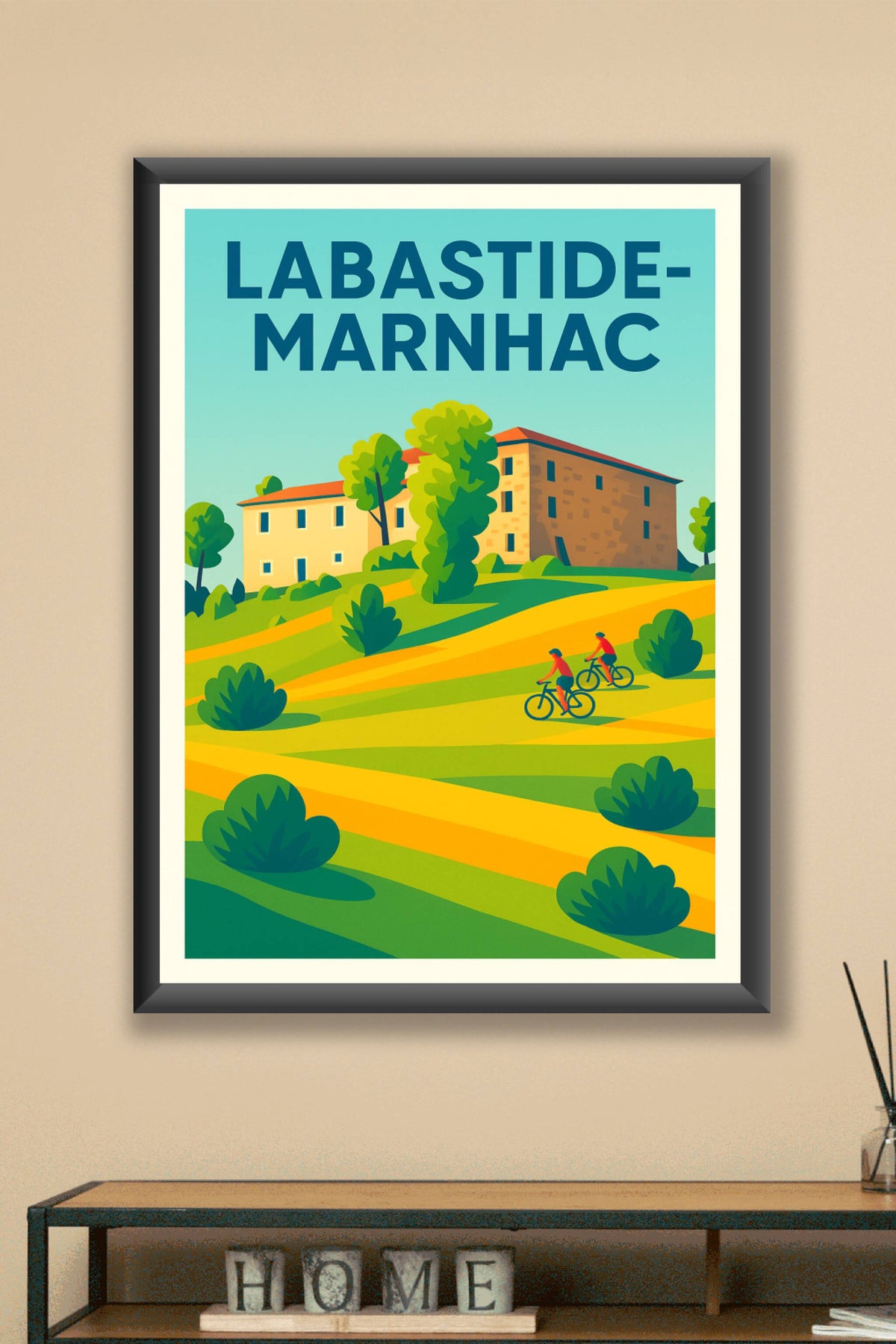 Affiche de Labastide-Marnhac - Entre nature et patrimoine à vélo