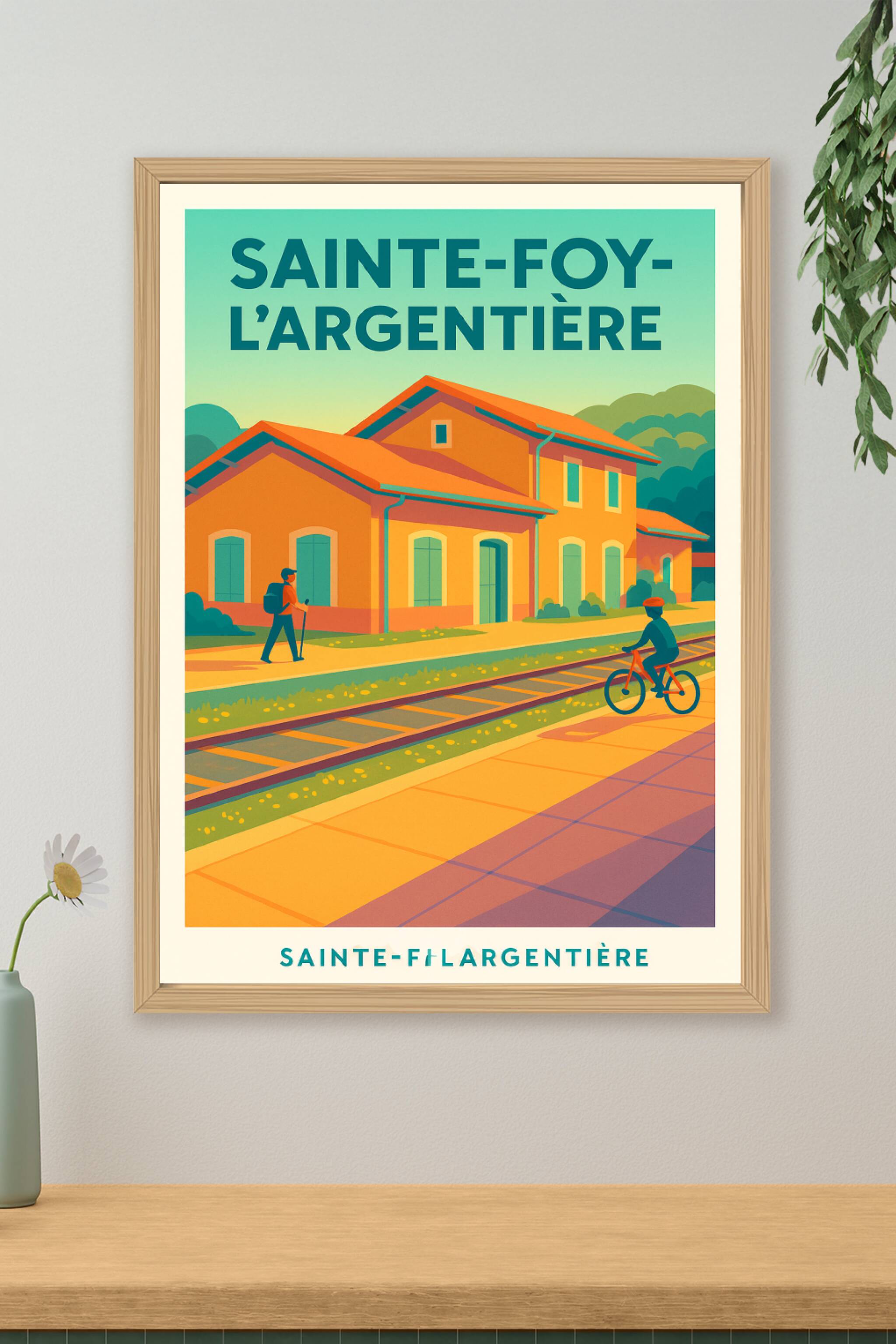 Affiche de Sainte-Foy-l'Argentière - Charme et Douceur en Couleurs