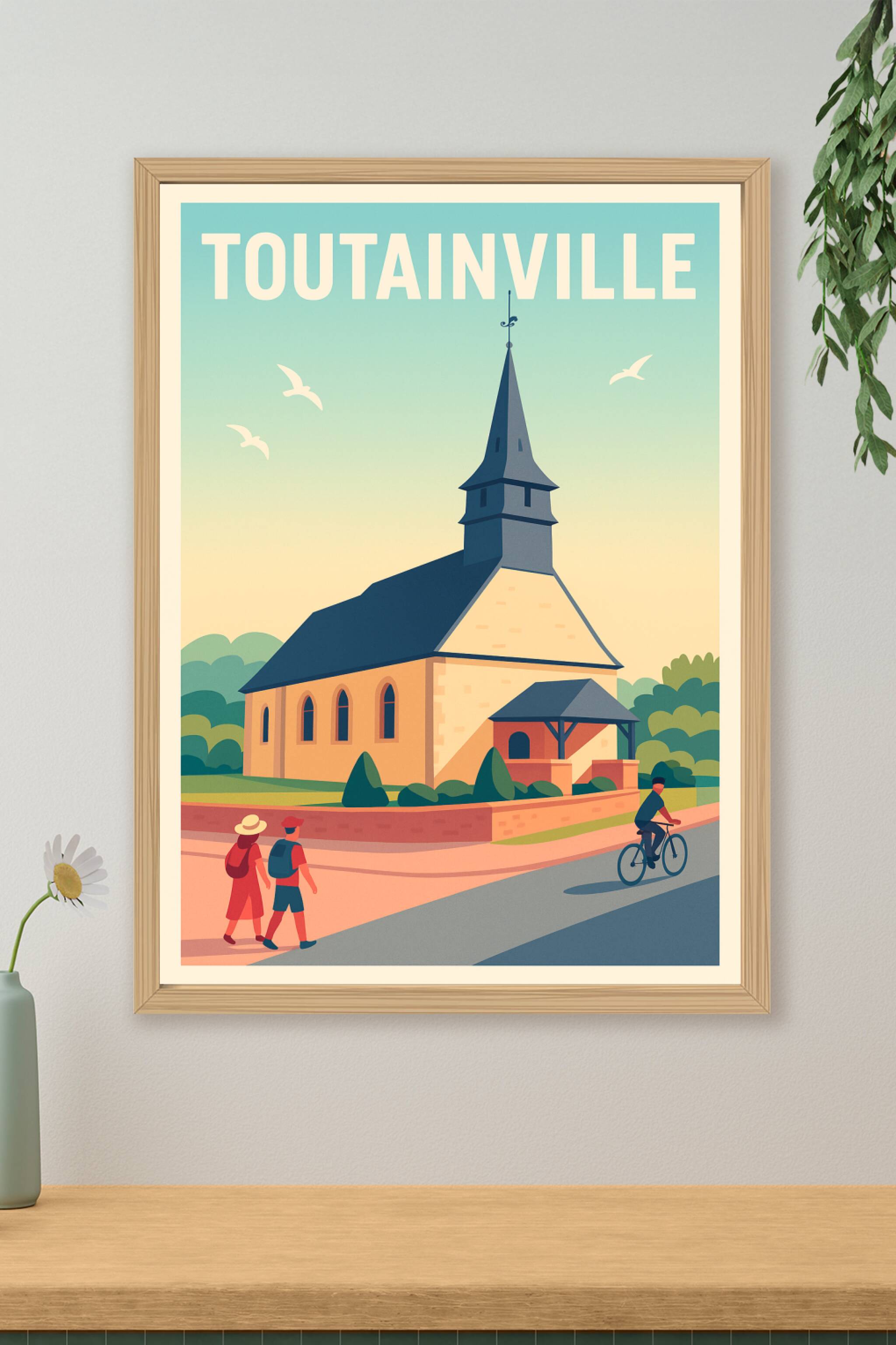 Affiche de Toutainville - Charme paisible et authenticité normande