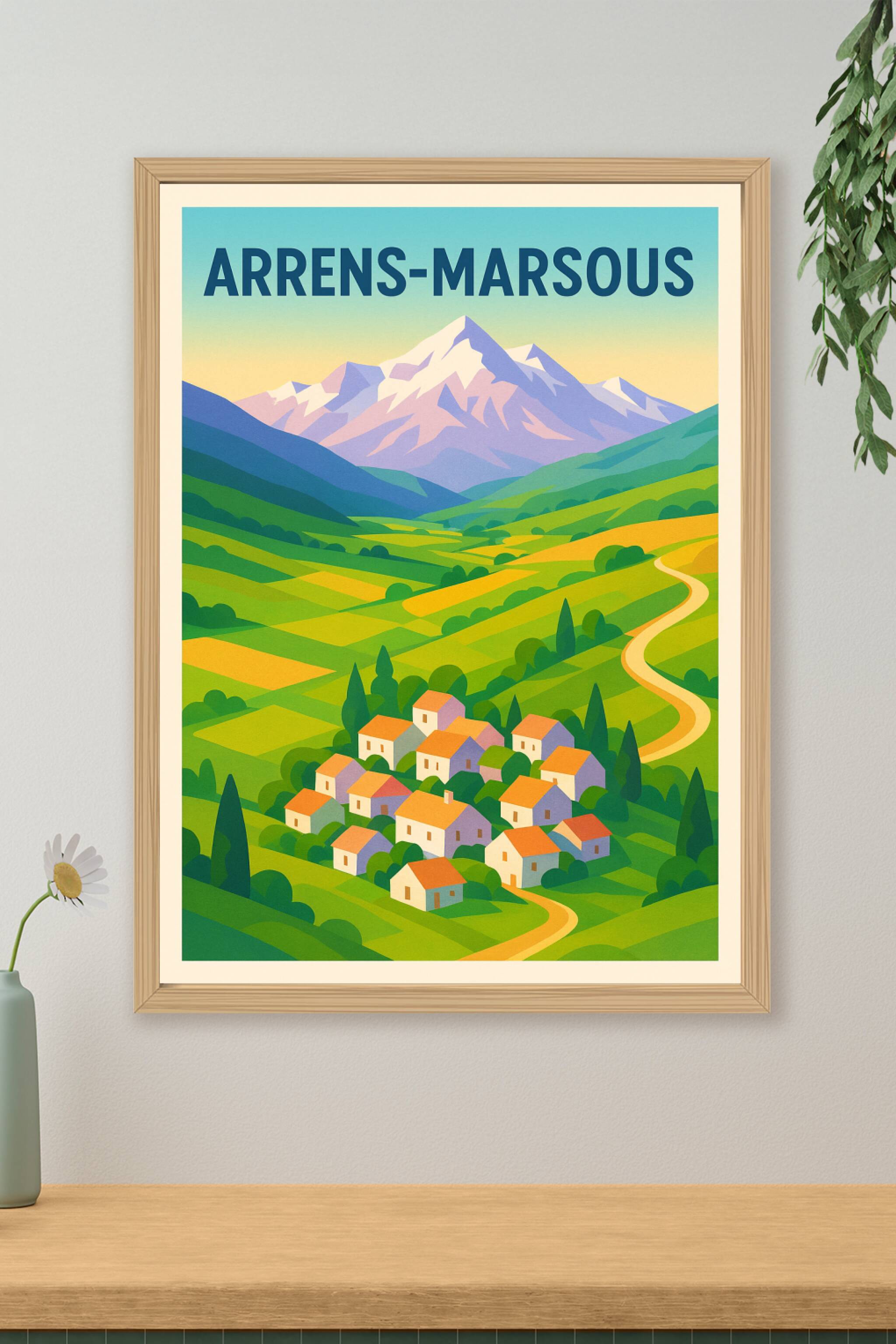 Affiche de Arrens-Marsous - Le charme authentique des Pyrénées