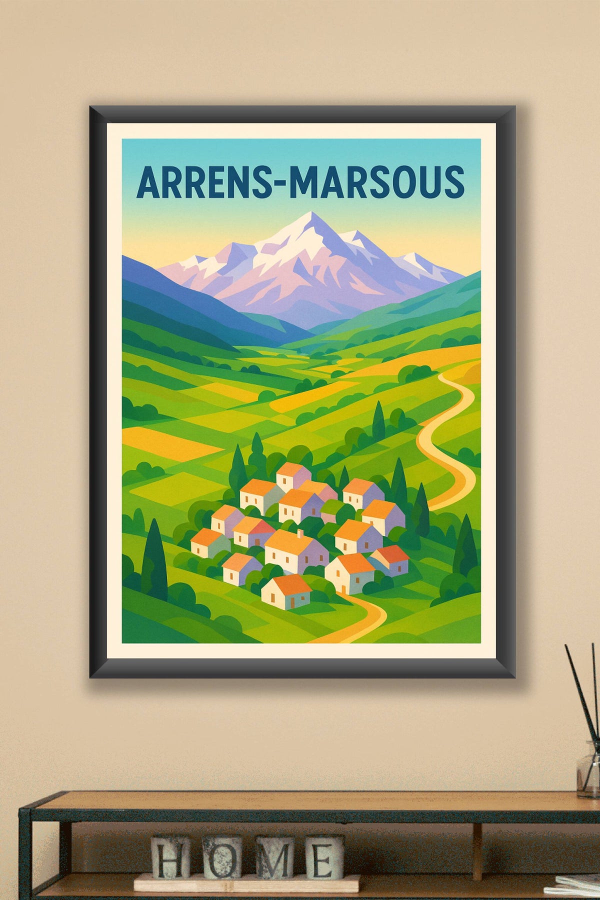 Affiche de Arrens-Marsous - Le charme authentique des Pyrénées