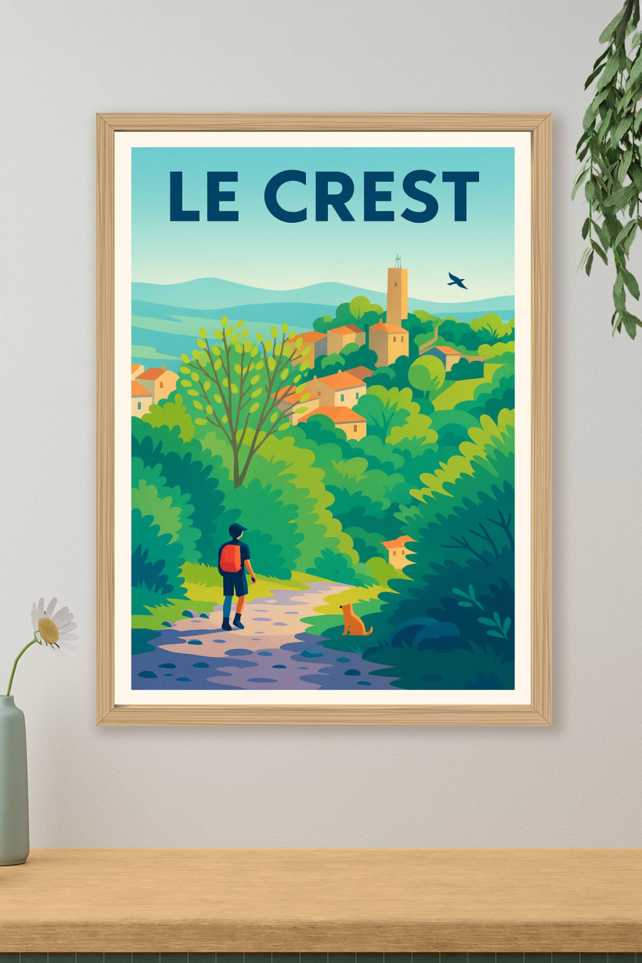 Affiche de Le Crest - Évasion nature et village pittoresque