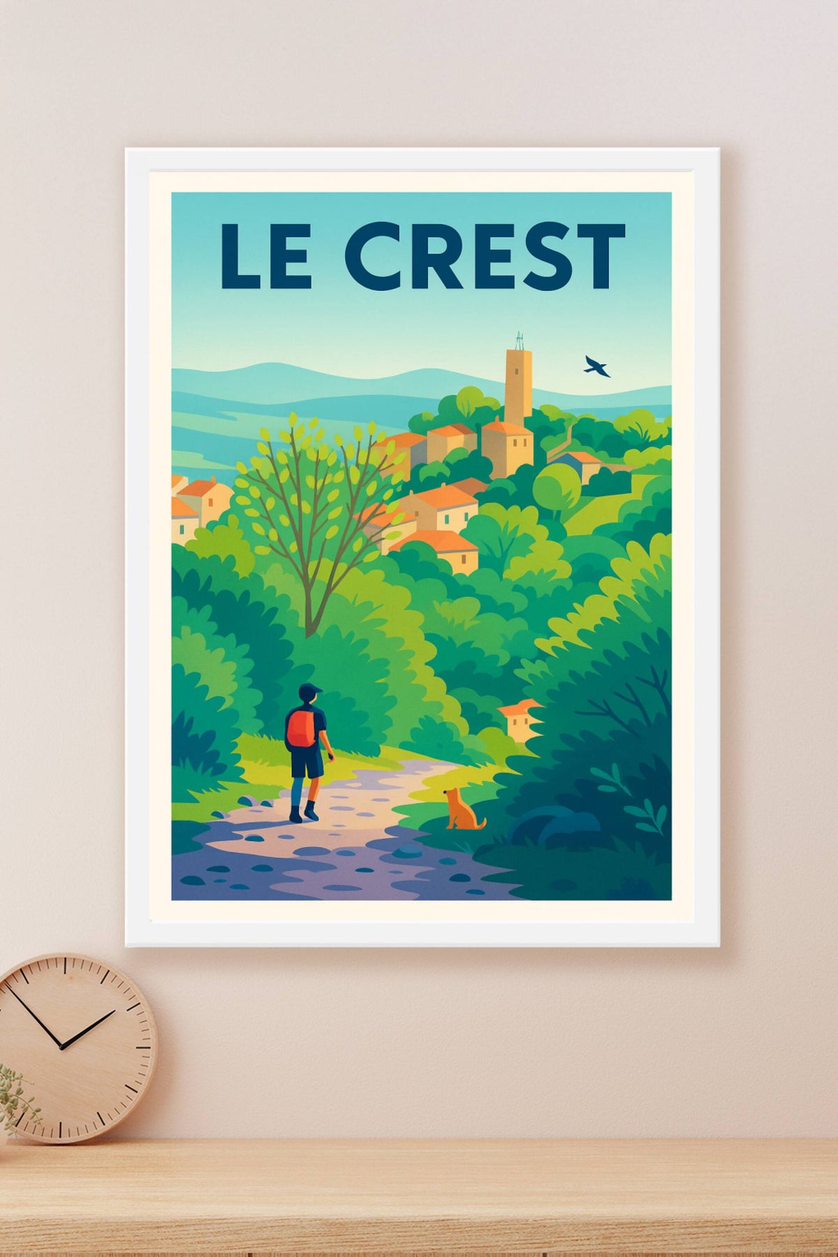 Affiche de Le Crest - Évasion nature et village pittoresque