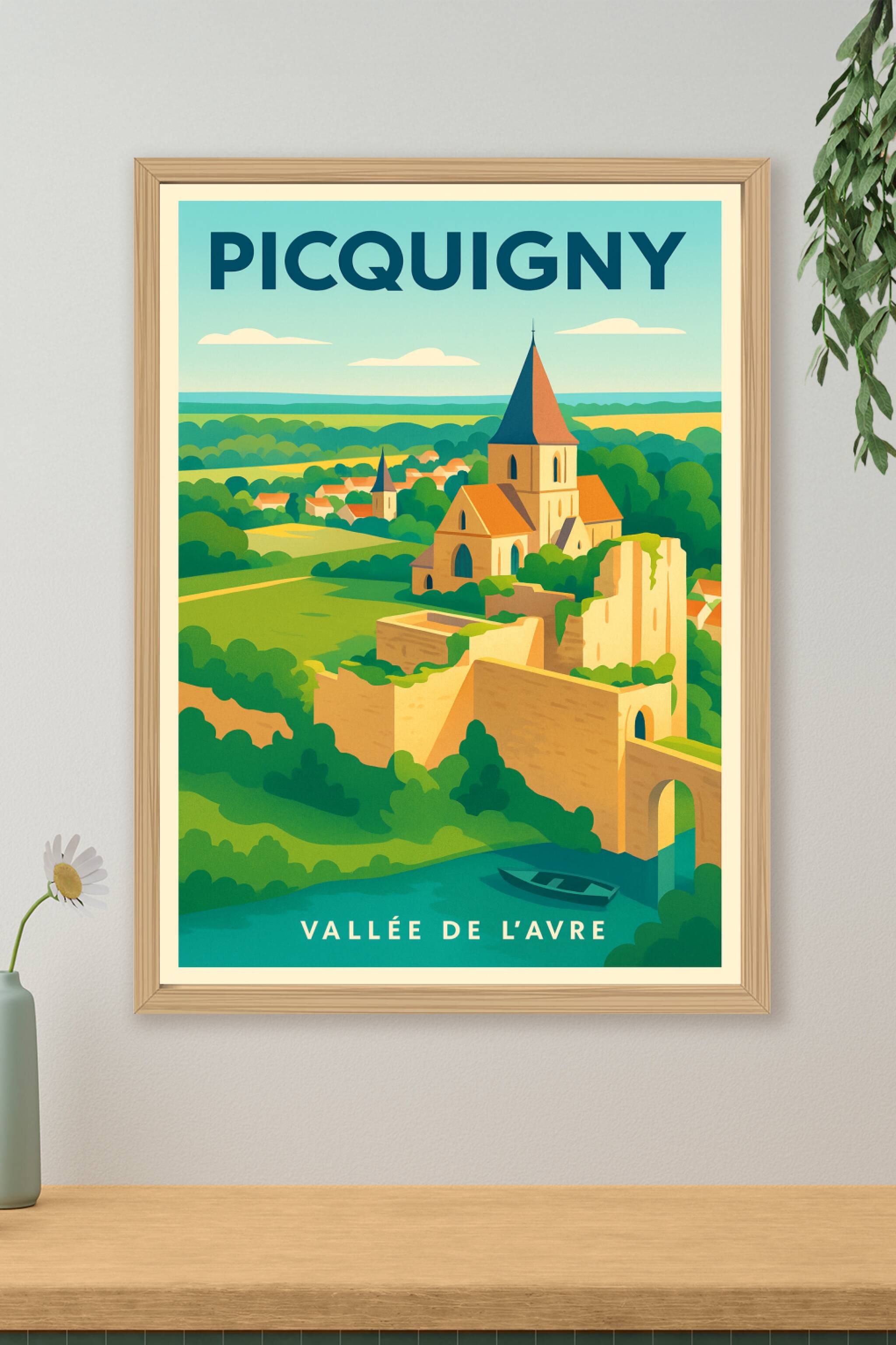 Affiche de Picquigny - Charme authentique de la Vallée de l'Avre
