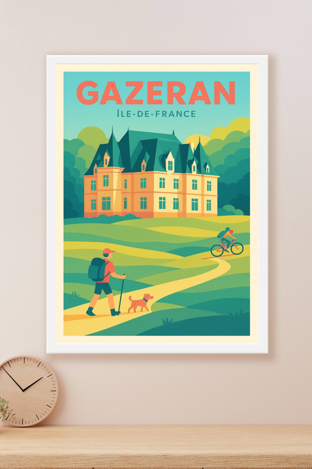 Affiche de Gazeran - Charme naturel et patrimoine en Île-de-France