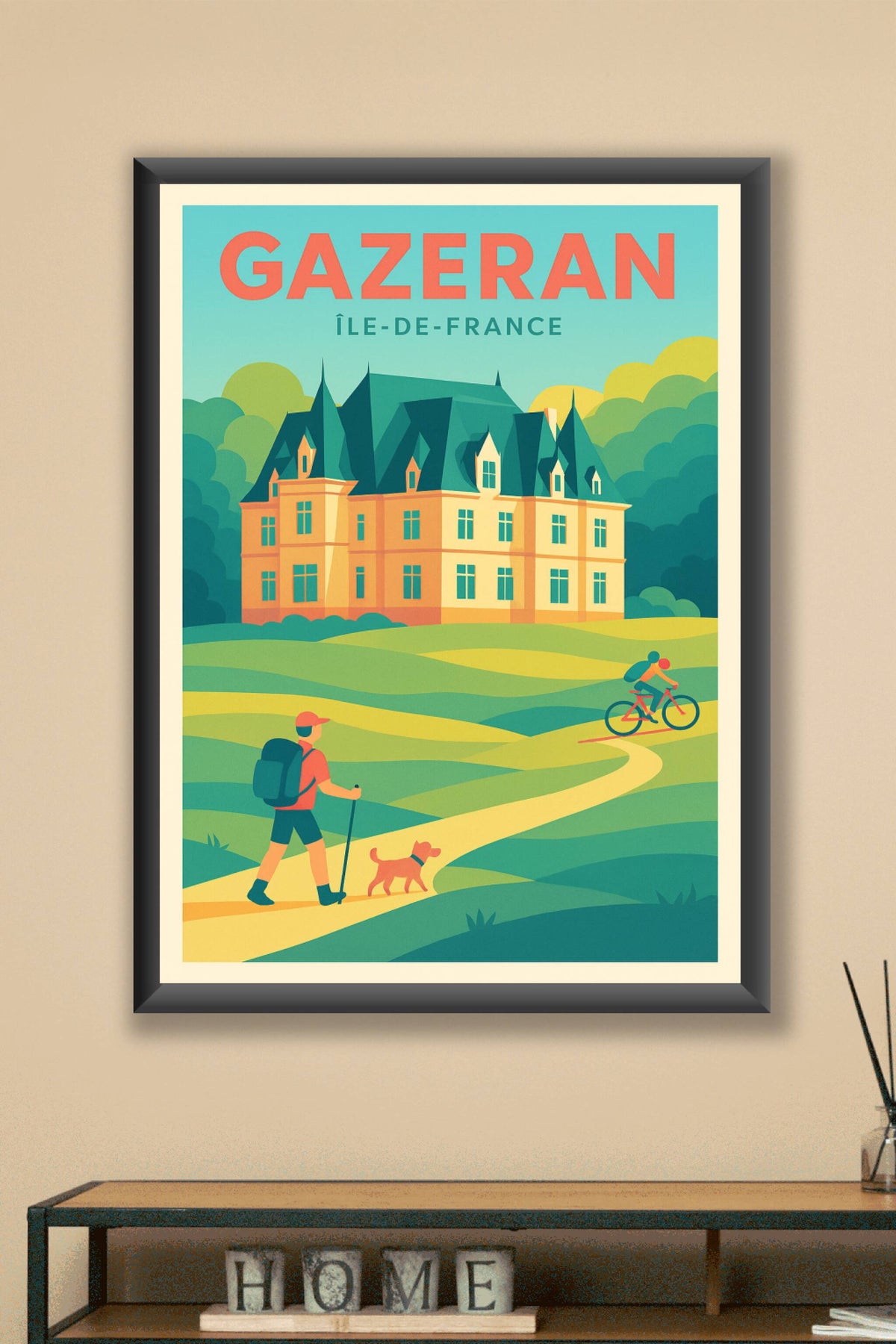 Affiche de Gazeran - Charme naturel et patrimoine en Île-de-France