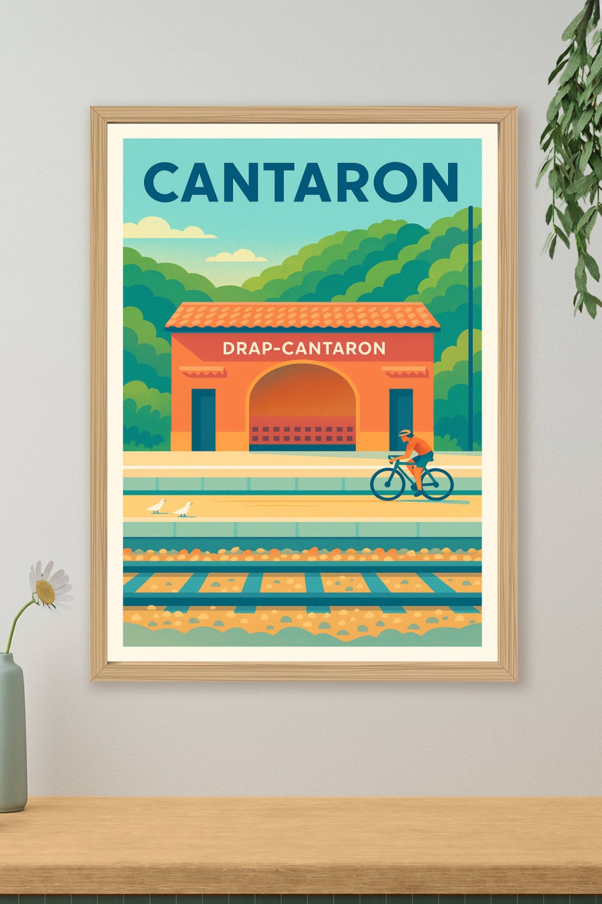 Affiche de Cantaron - L'élégance du Sud en poster vintage