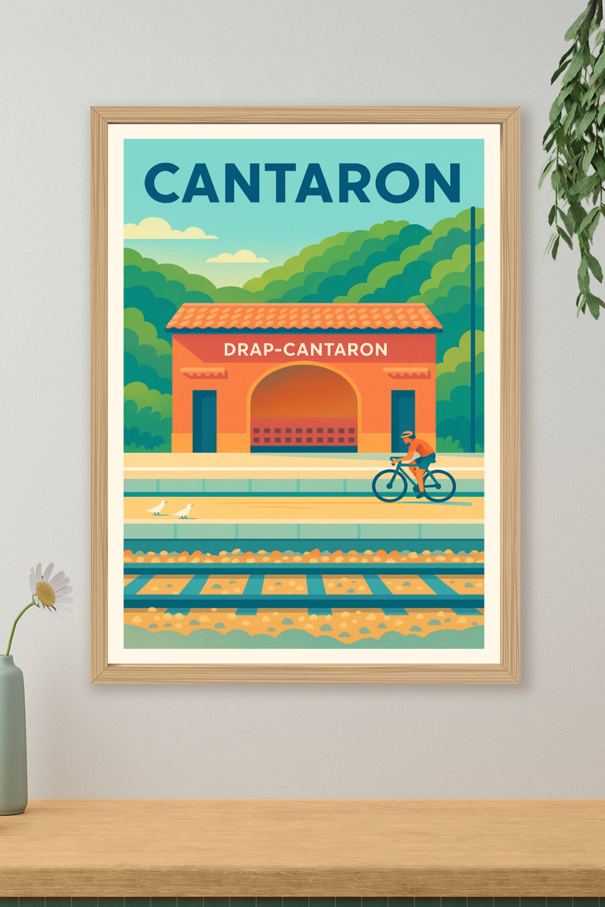 Affiche de Cantaron - L'élégance du Sud en poster vintage