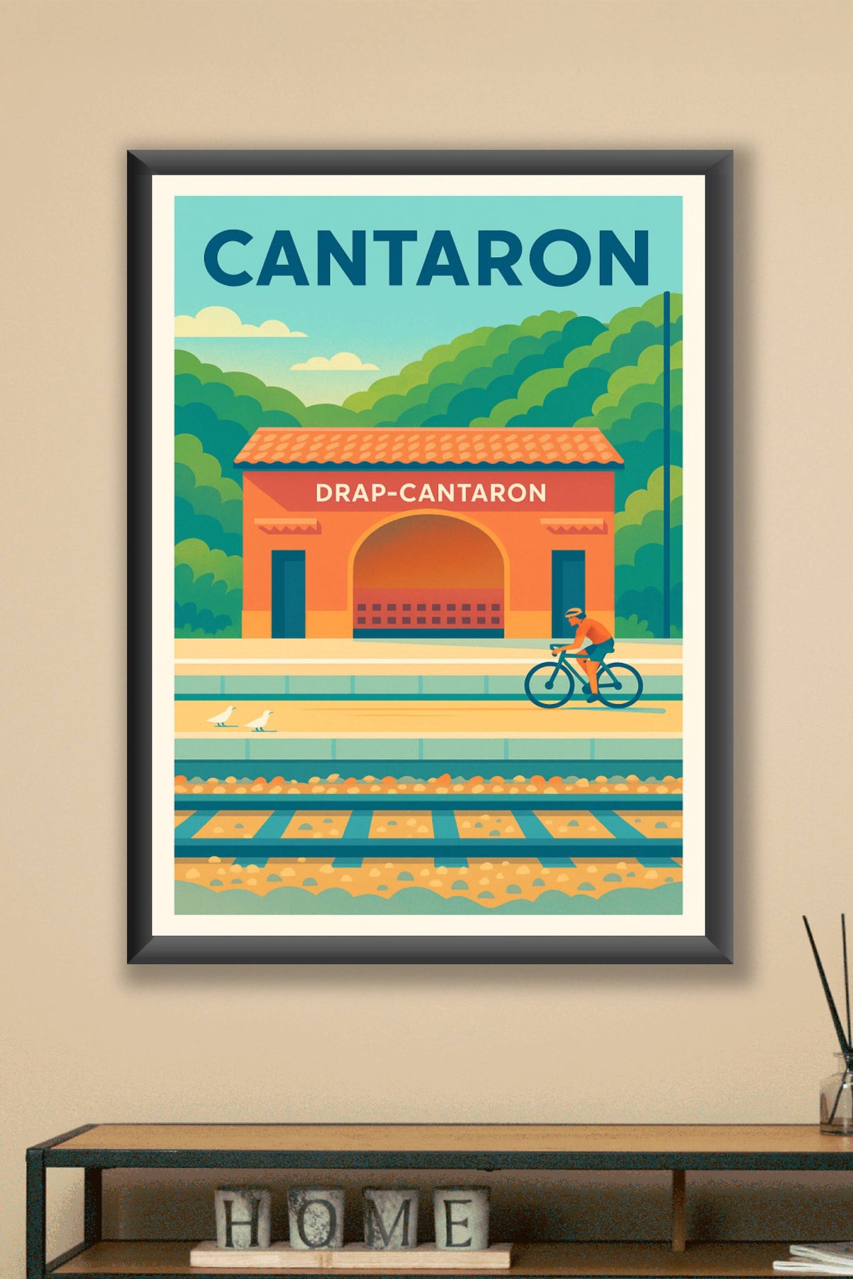 Affiche de Cantaron - L'élégance du Sud en poster vintage