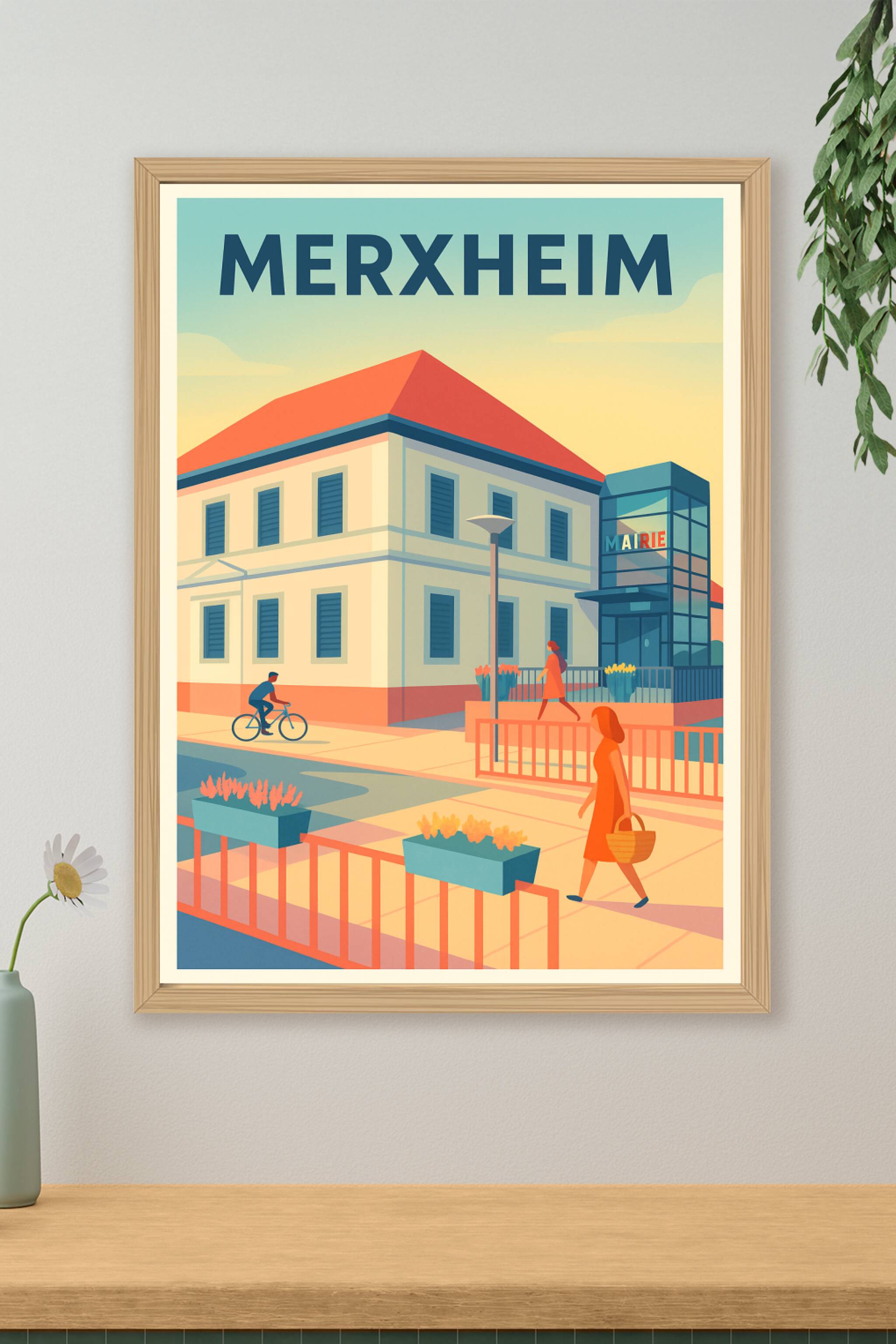 Affiche de Merxheim - Charmante vie locale sous le soleil